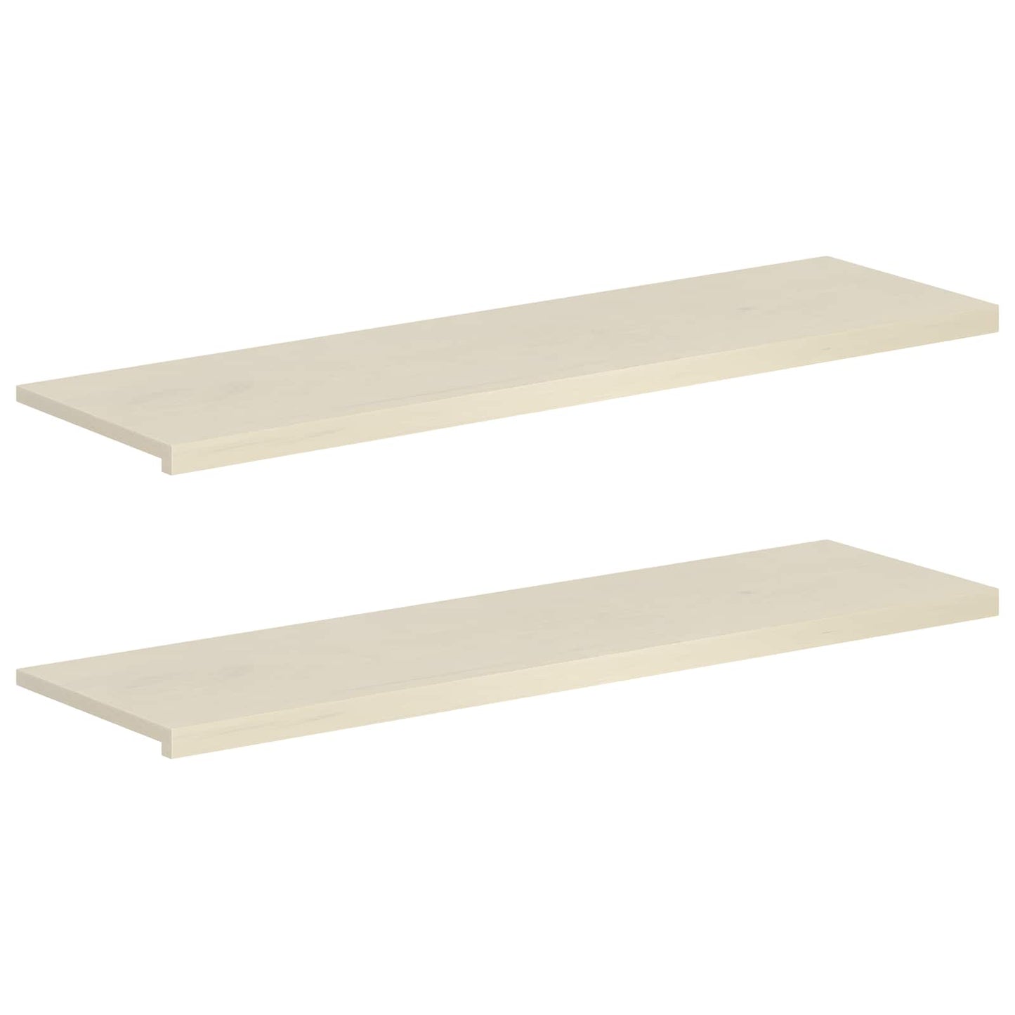 Window Sills 2 pcs White 140 x 40 x 2 cm Solid Oak Wood