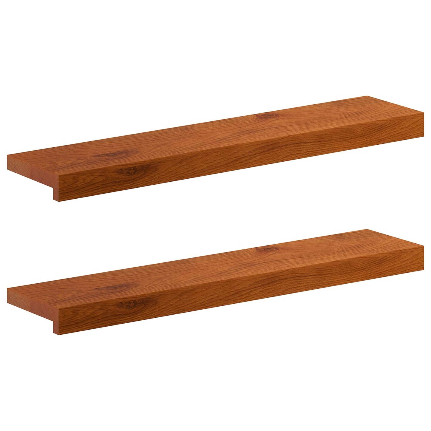 Window Sills 2 pcs Brown 80 x 15 x 2 cm Solid Oak Wood
