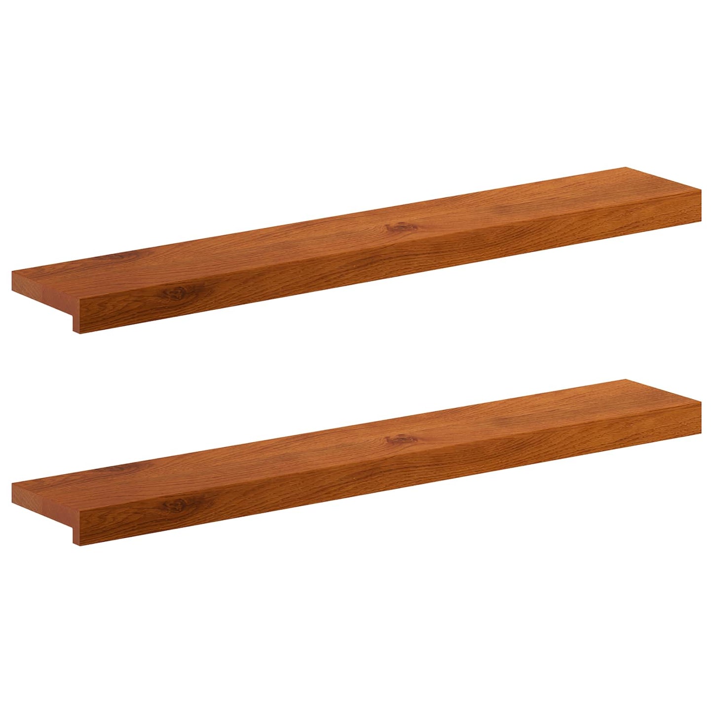 Window Sills 2 pcs Brown 100 x 15 x 2 cm Solid Oak Wood