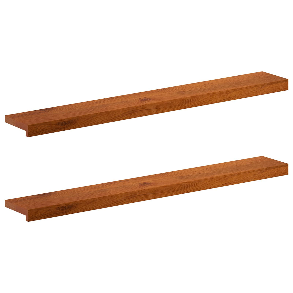 Window Sills 2 pcs Brown 110 x 15 x 2 cm Solid Oak Wood