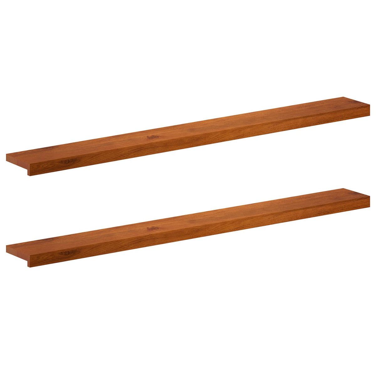 Window Sills 2 pcs Brown 140 x 20 x 2 cm Solid Oak Wood