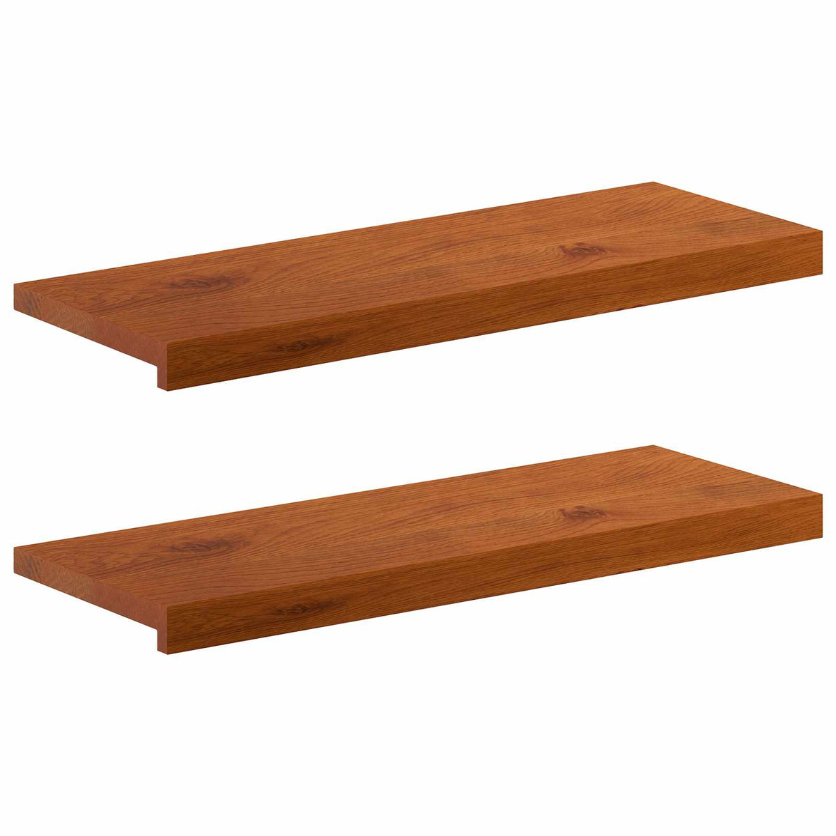 Window Sills 2 pcs Brown 80 x 25 x 2 cm Solid Oak Wood