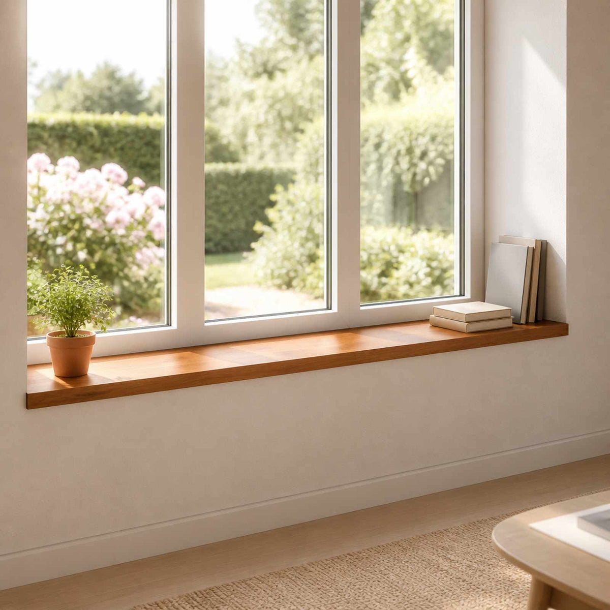Window Sills 2 pcs Brown 110 x 30 x 2 cm Solid Oak Wood