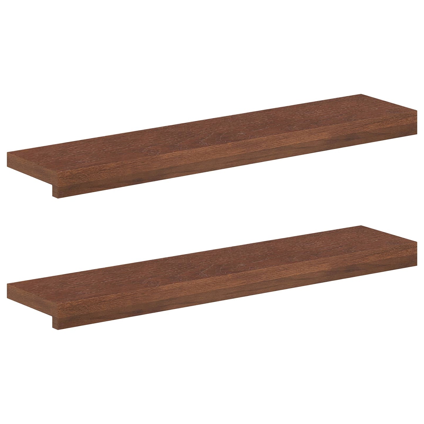 Window Sills 2 pcs Dark Brown 70 x 20 x 2 cm Solid Oak Wood
