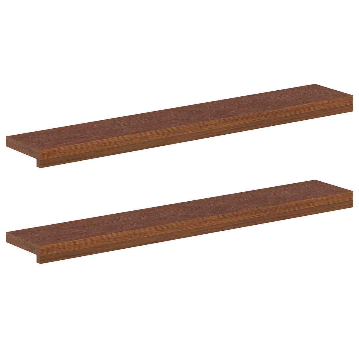 Window Sills 2 pcs Dark Brown 90 x 20 x 2 cm Solid Oak Wood