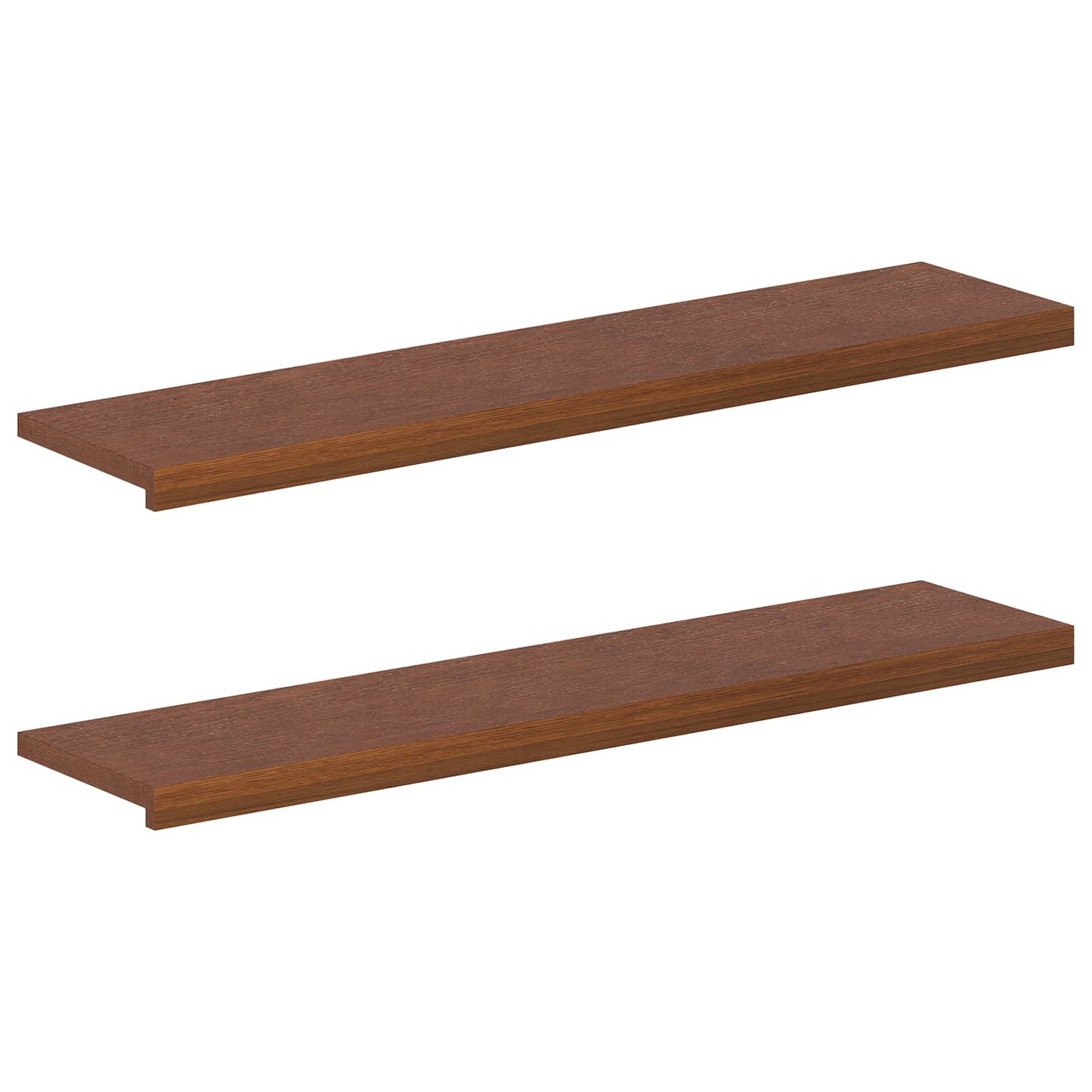 Window Sills 2 pcs Dark Brown 120 x 25 x 2 cm Solid Oak Wood