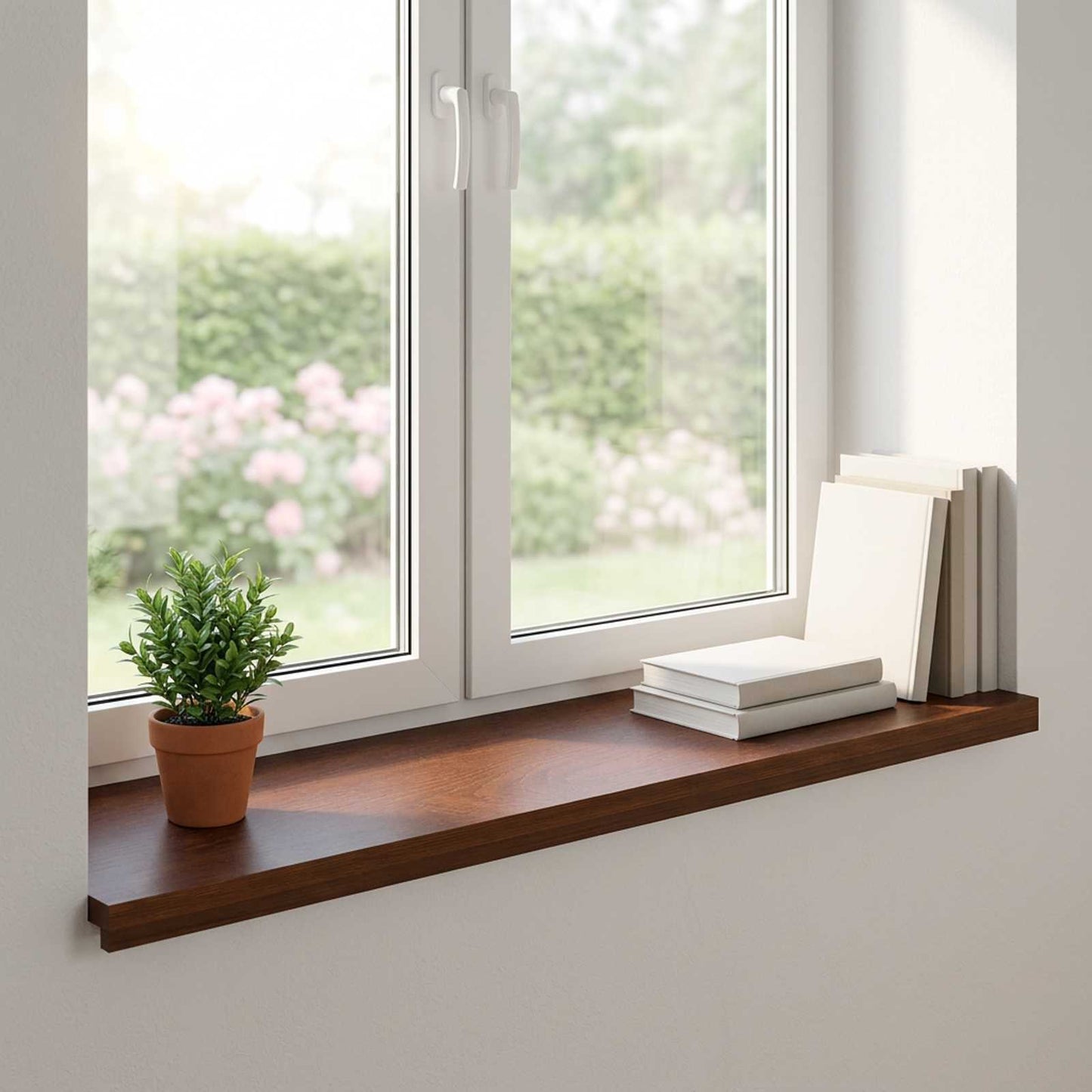 Window Sills 2 pcs Dark Brown 80 x 40 x 2 cm Solid Oak Wood
