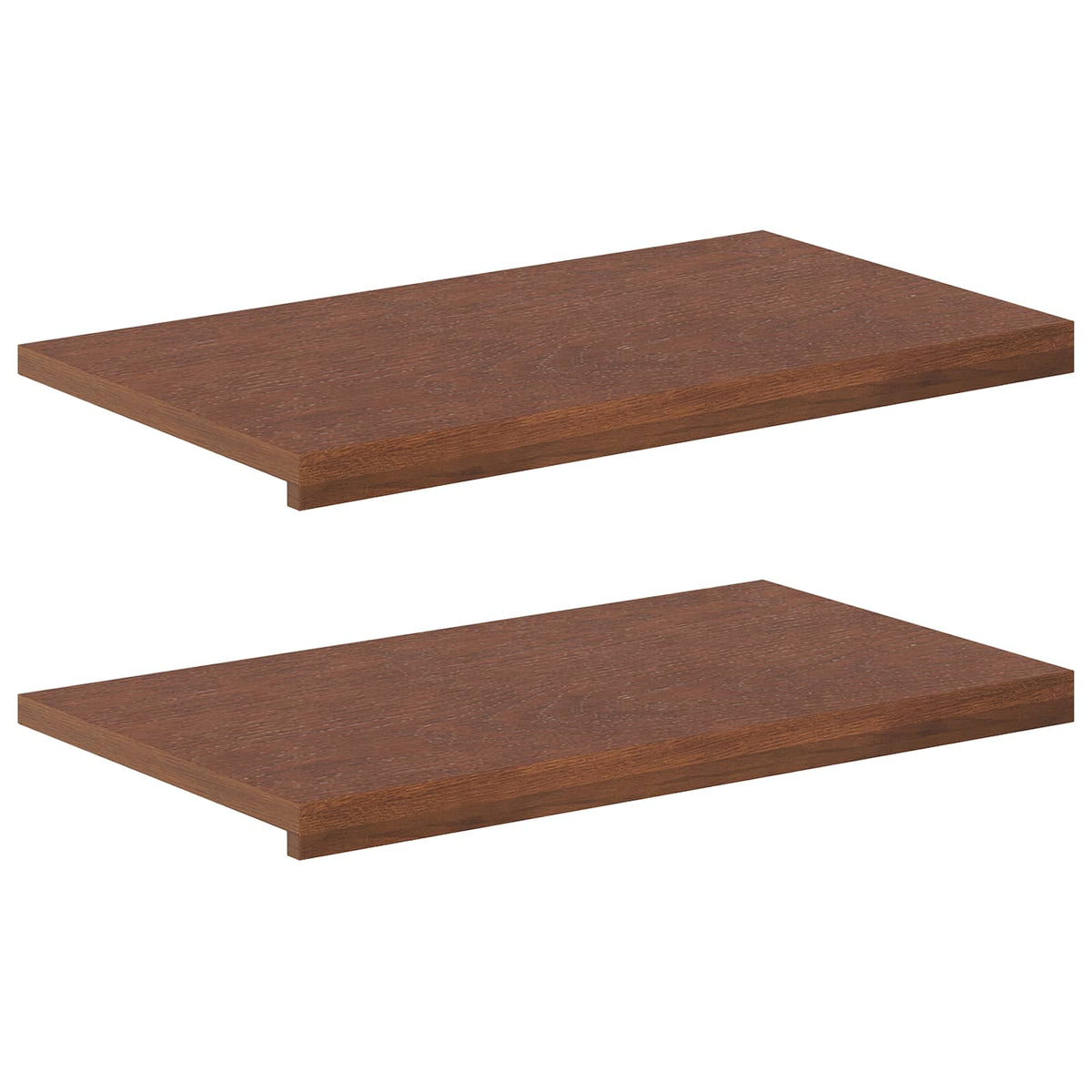 Window Sills 2 pcs Dark Brown 80 x 40 x 2 cm Solid Oak Wood