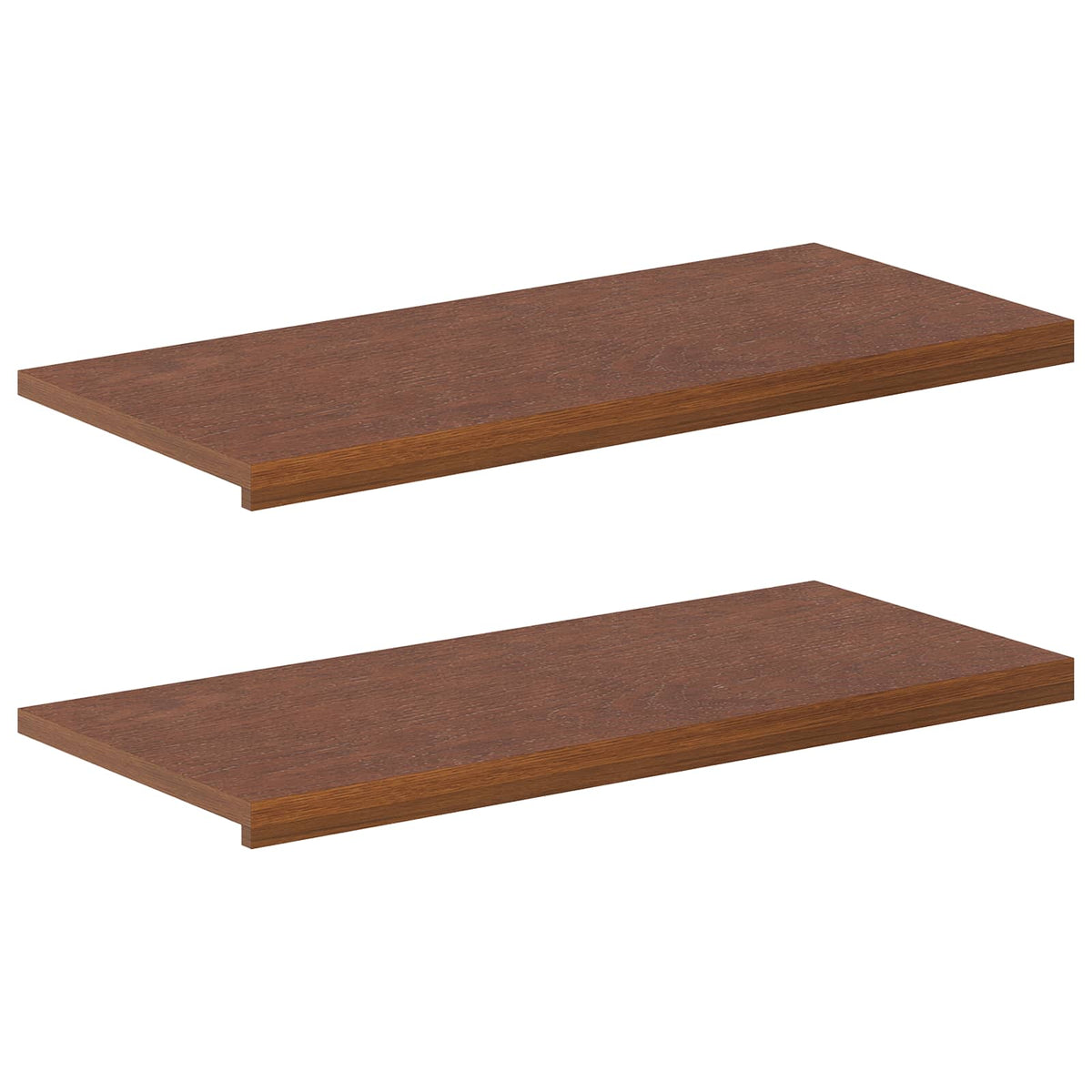 Window Sills 2 pcs Dark Brown 100 x 40 x 2 cm Solid Oak Wood