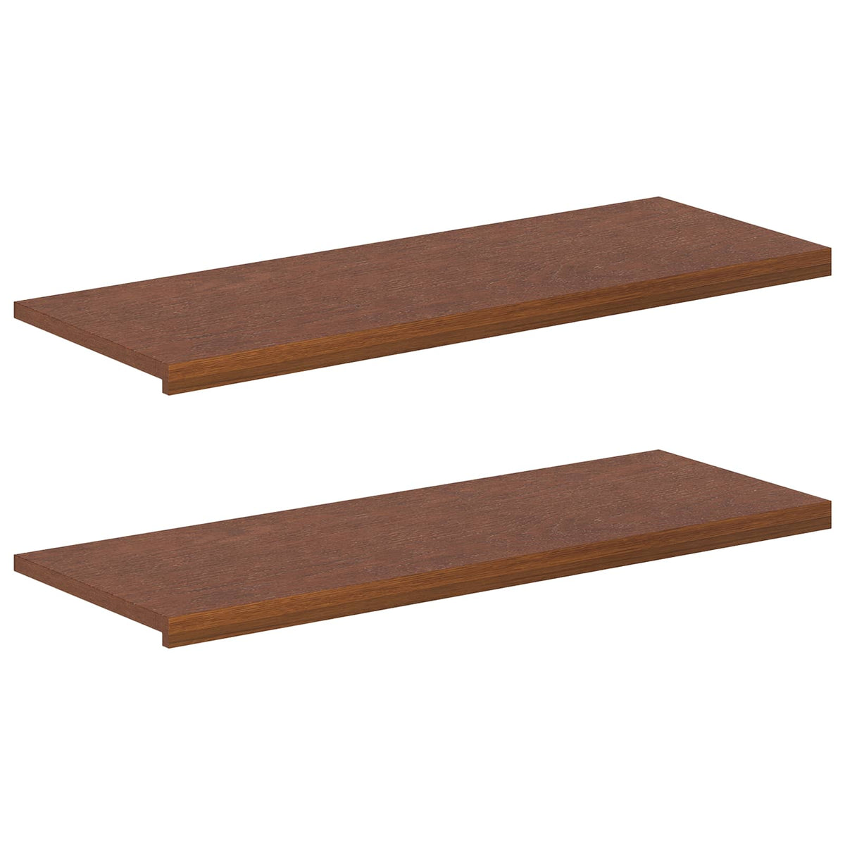 Window Sills 2 pcs Dark Brown 120 x 40 x 2 cm Solid Oak Wood