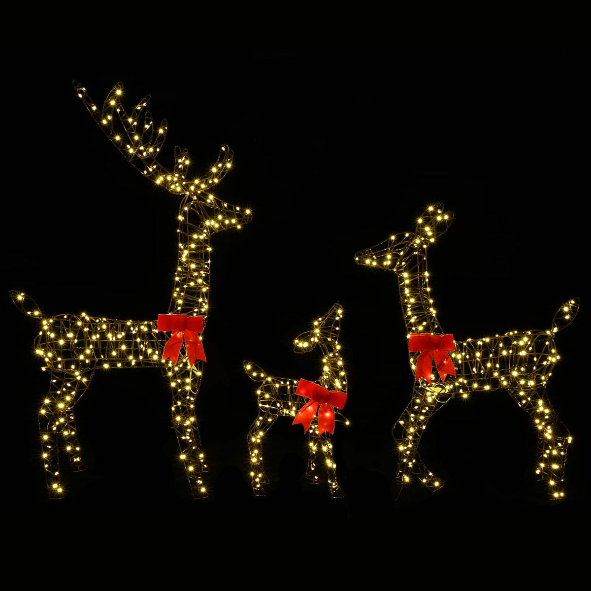Christmas LED Reindeer Family 700 LEDs Warm White