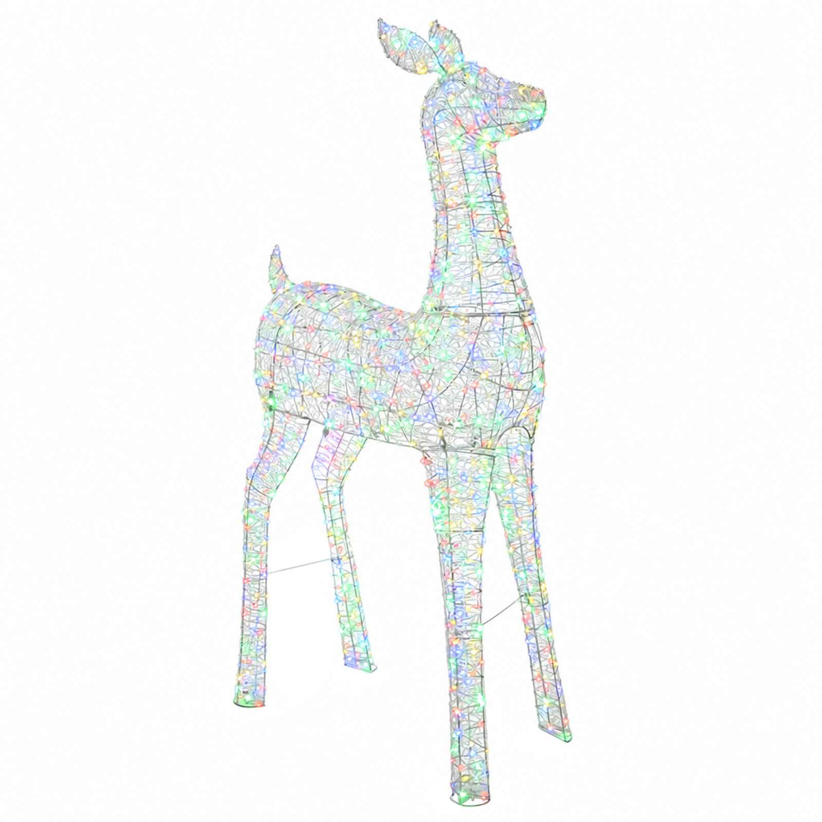 Christmas LED Reindeer Motif Light LOVIISA 900 LEDs Multicolour