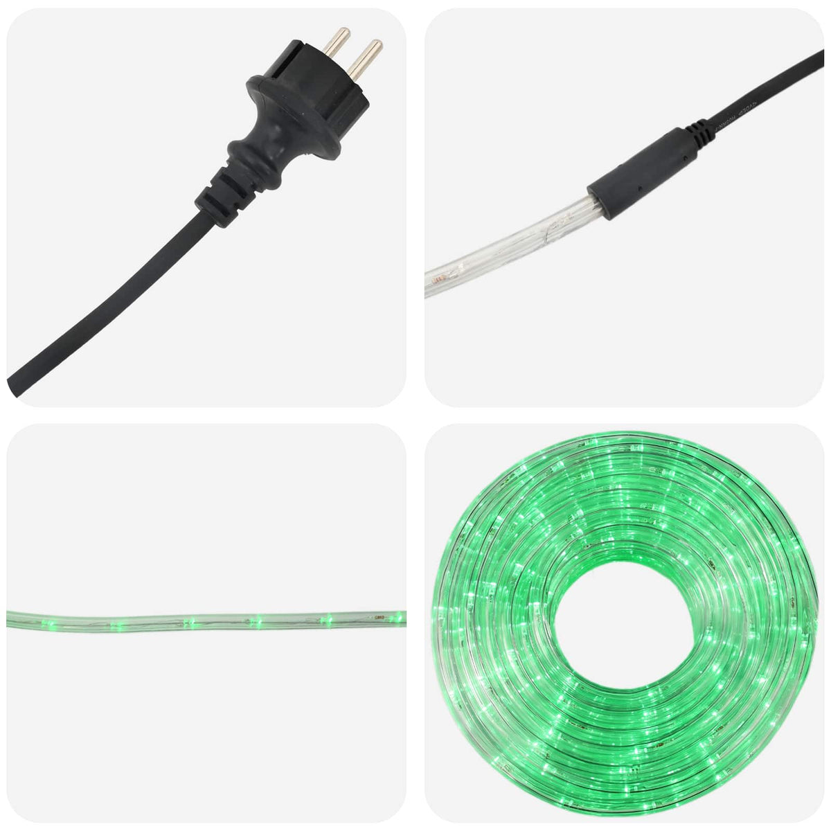 Christmas LED Rope Light 480 LEDs Green 20 m