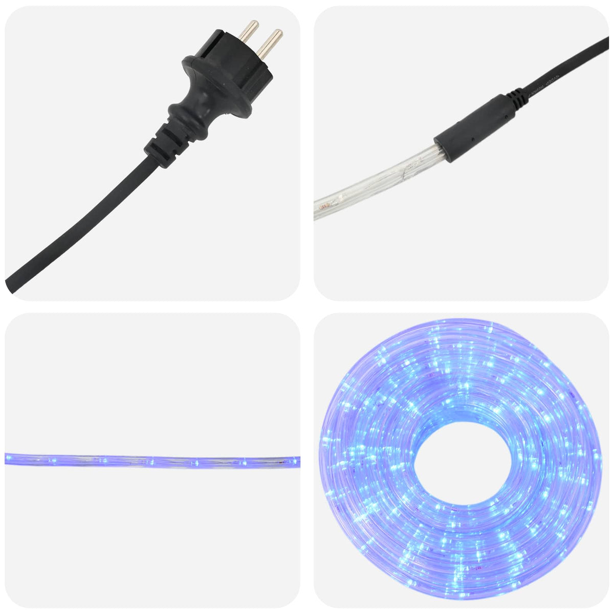 Christmas LED Rope Light 240 LEDs Blue 10 m