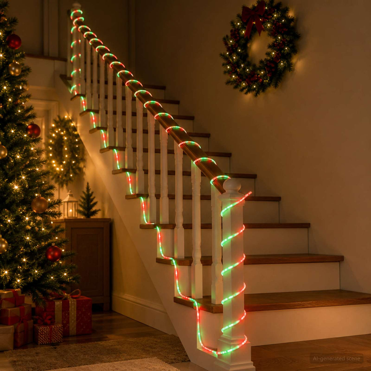 Christmas LED Rope Light 480 LEDs Red, Green 20 m