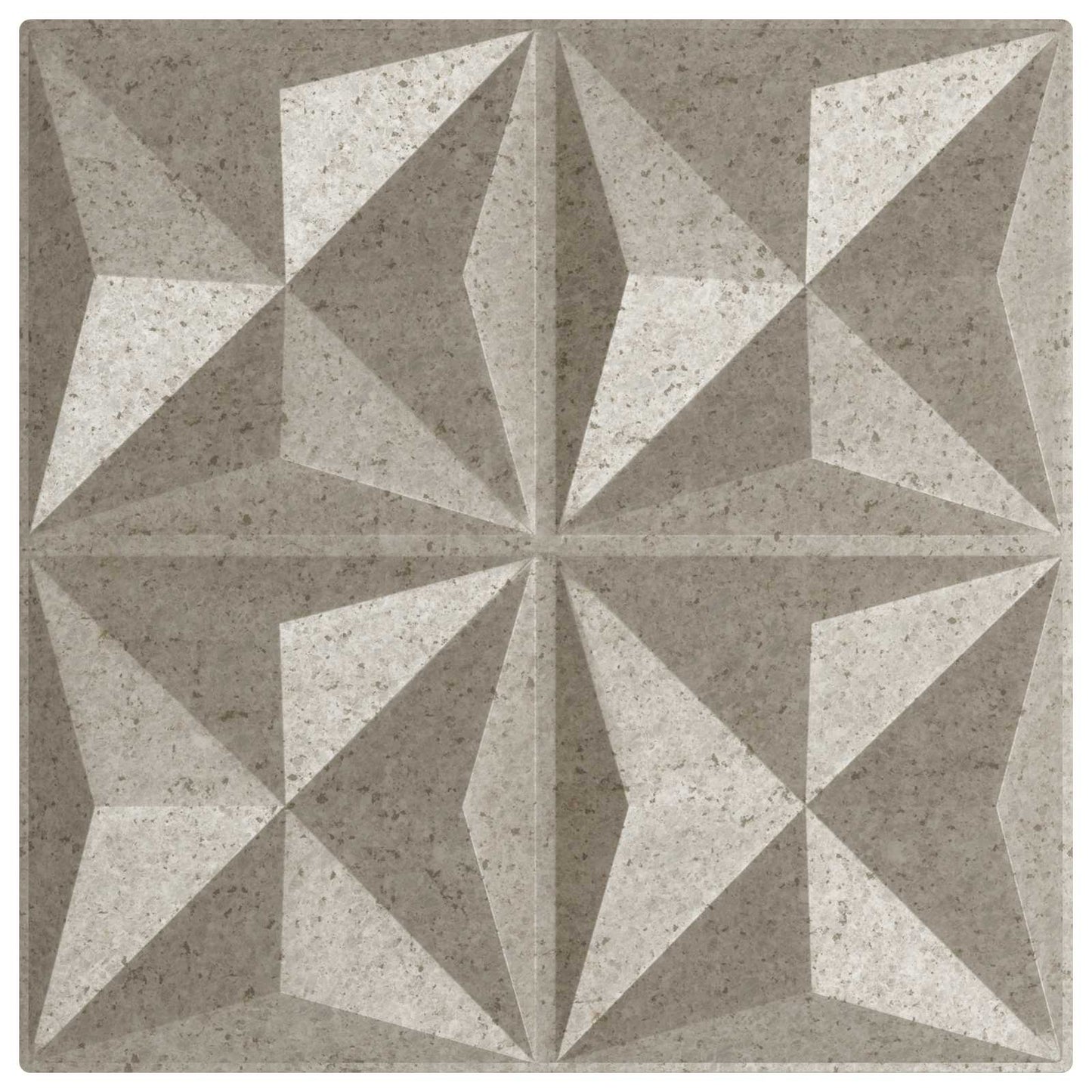 Wall Panels 48 pcs 50 x 50 cm Origami beton XPS Foam