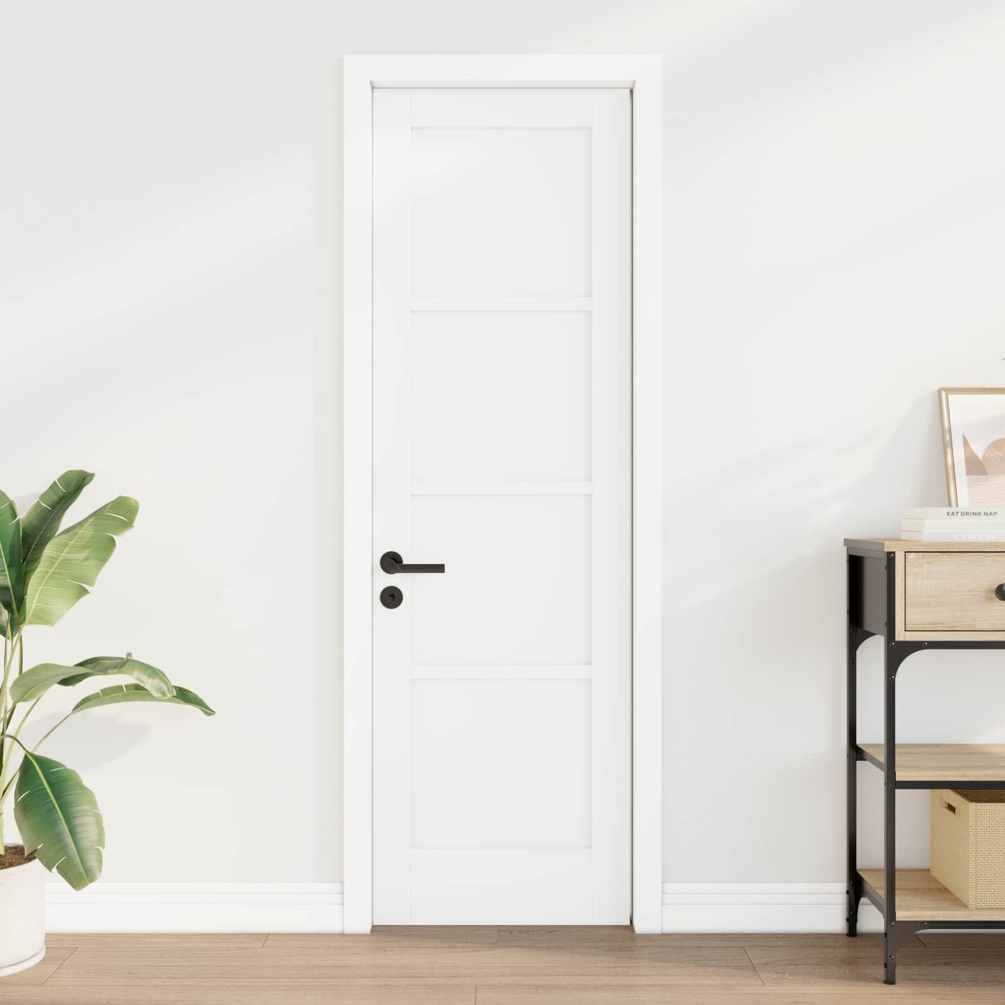 Interior Door 61 x 198.5 cm Plywood White