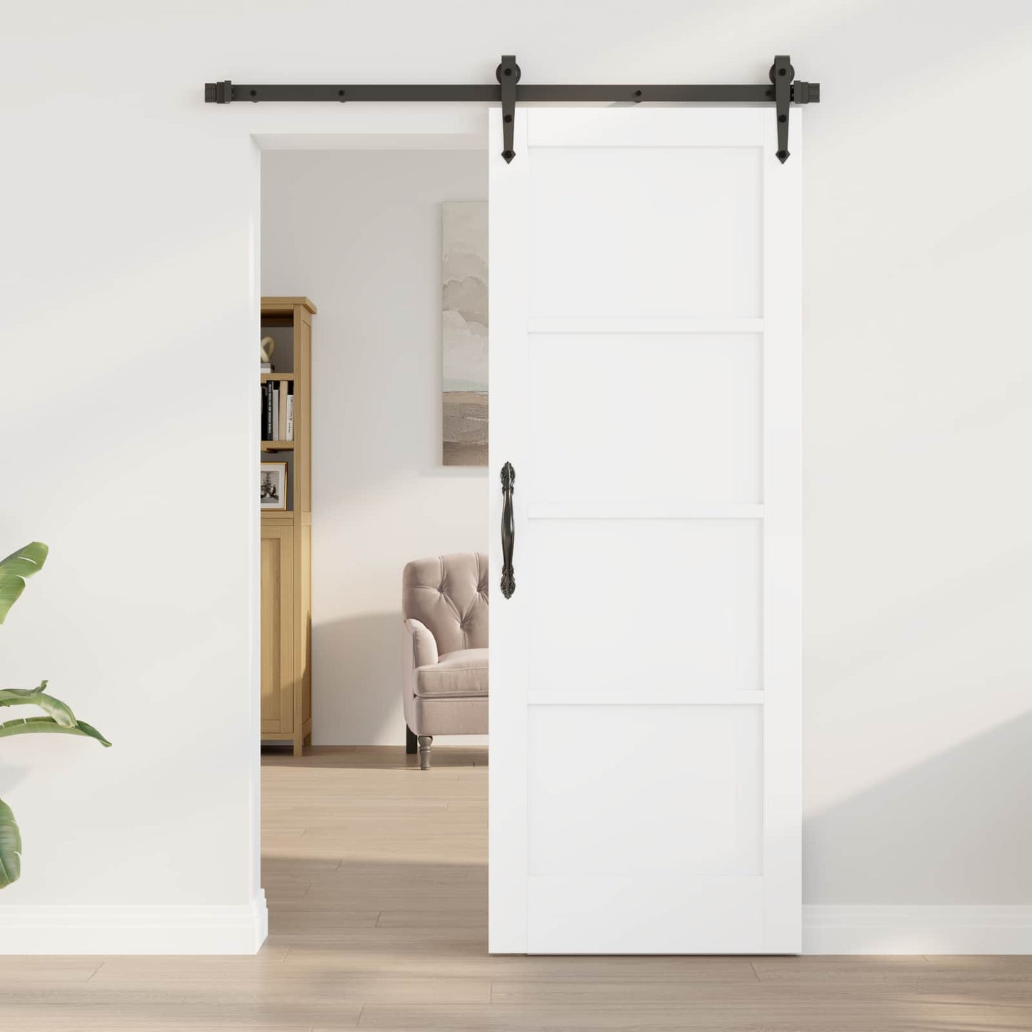 Interior Door 73.5 x 198.5 cm Plywood White