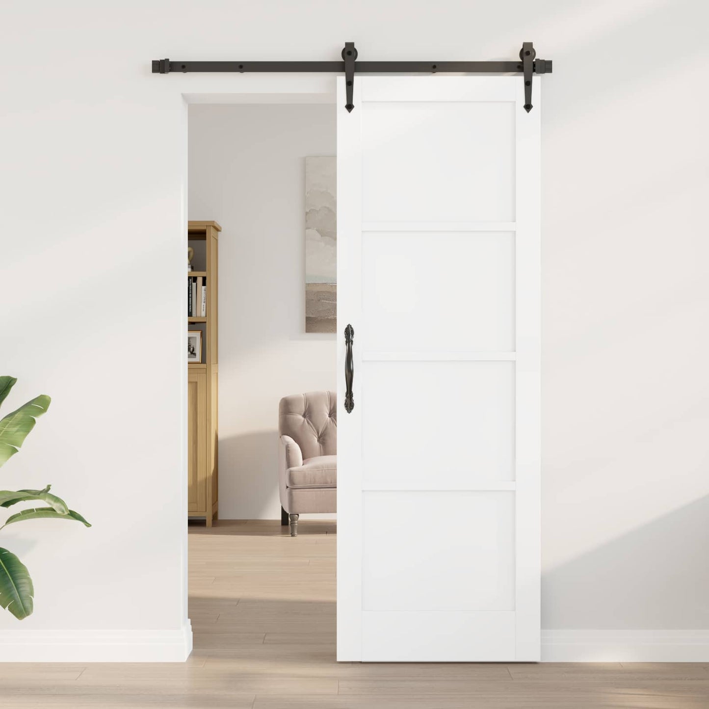 Interior Door 73.5 x 211 cm Plywood White