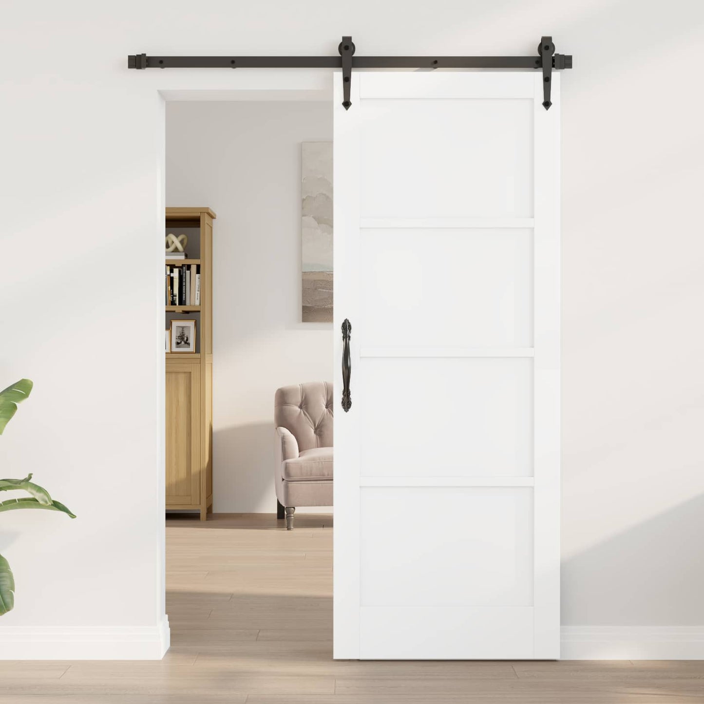 Interior Door 78 x 202 cm Plywood White