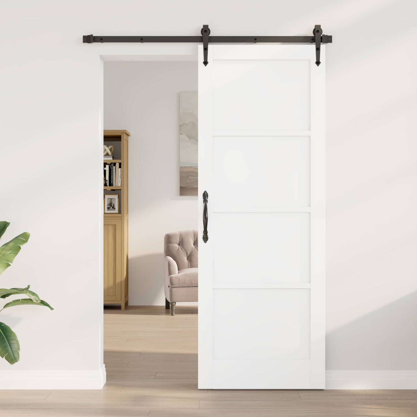 Interior Door 78 x 211 cm Plywood White