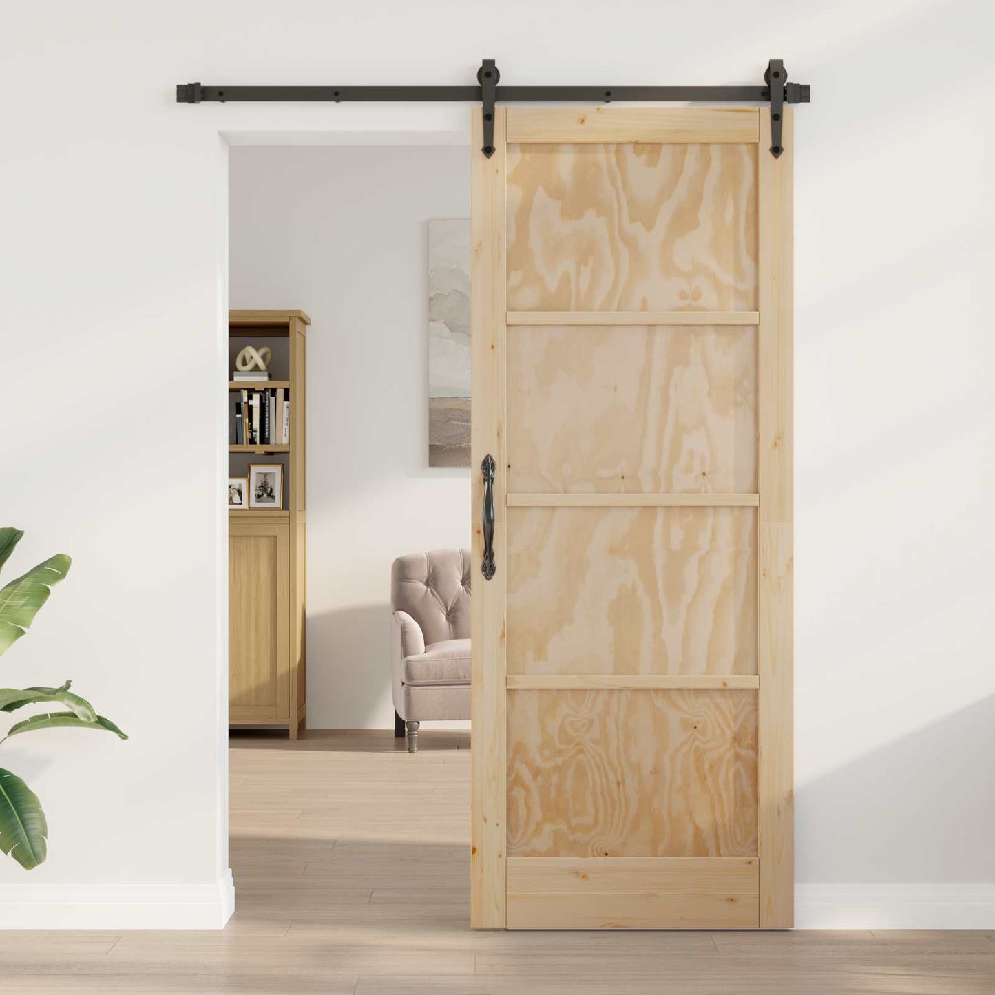 Interior Door Natural 93 x 211 cm Plywood