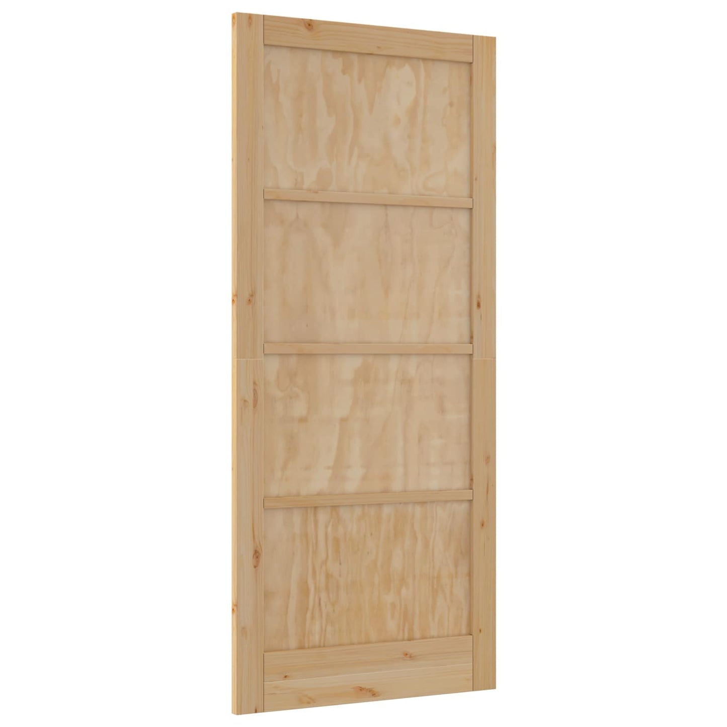 Interior Door 93 x 211 cm Plywood Natural