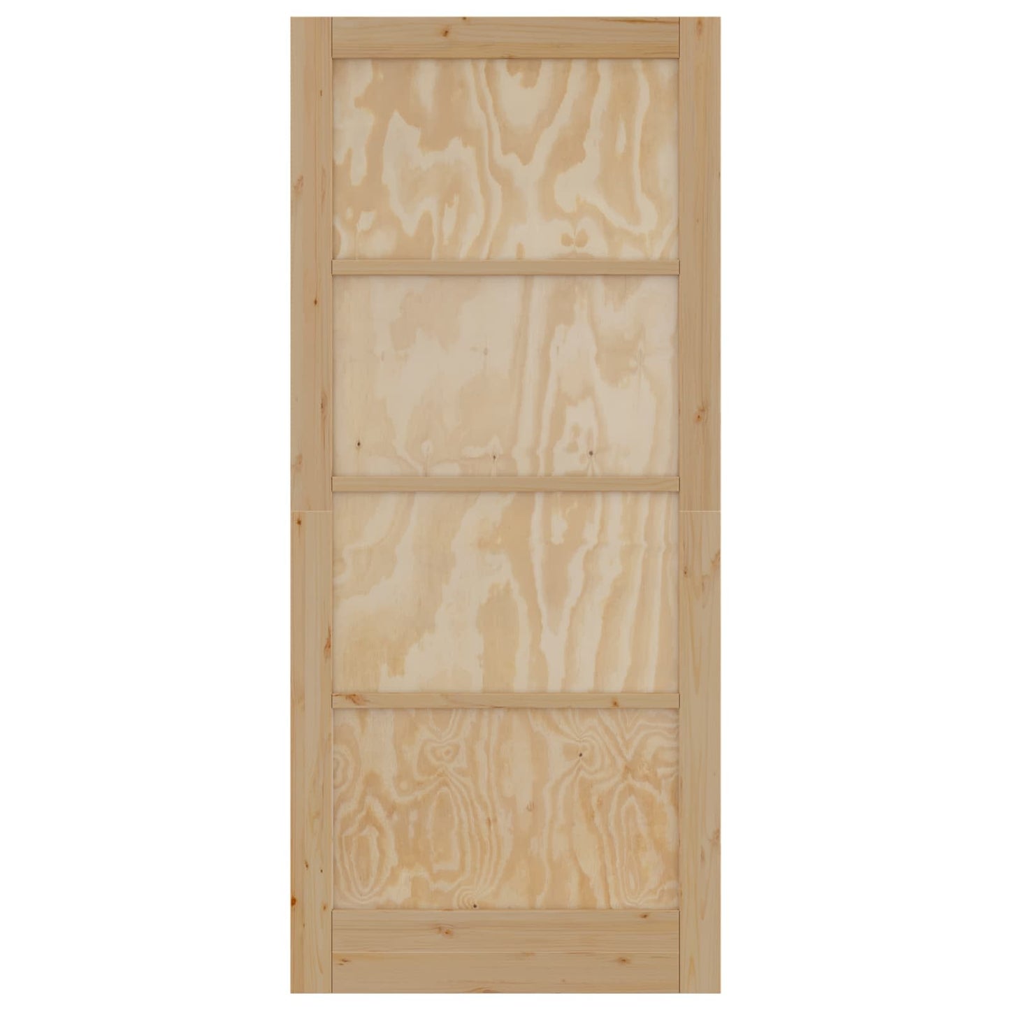 Interior Door 93 x 211 cm Plywood Natural