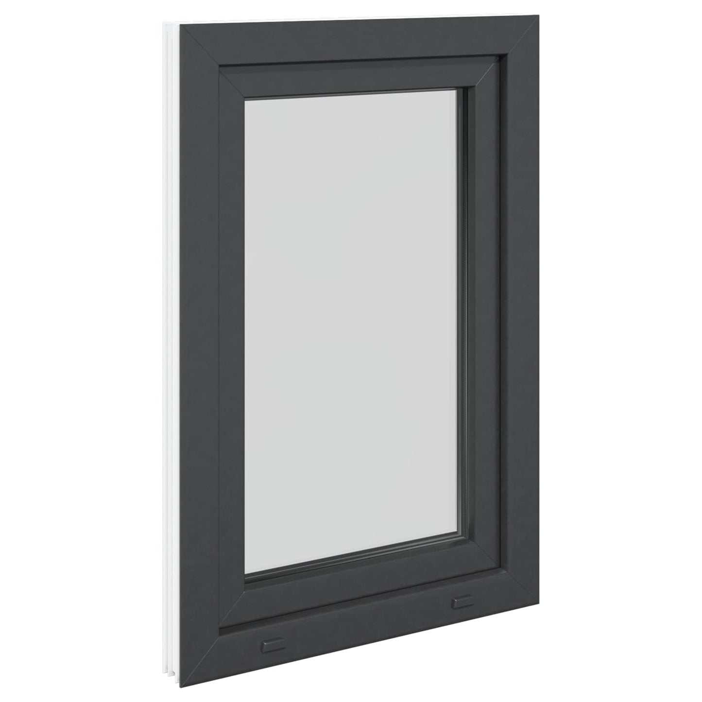 Tilt & Turn Basement Window RISOR 60 x 80 cm PVC and Glass