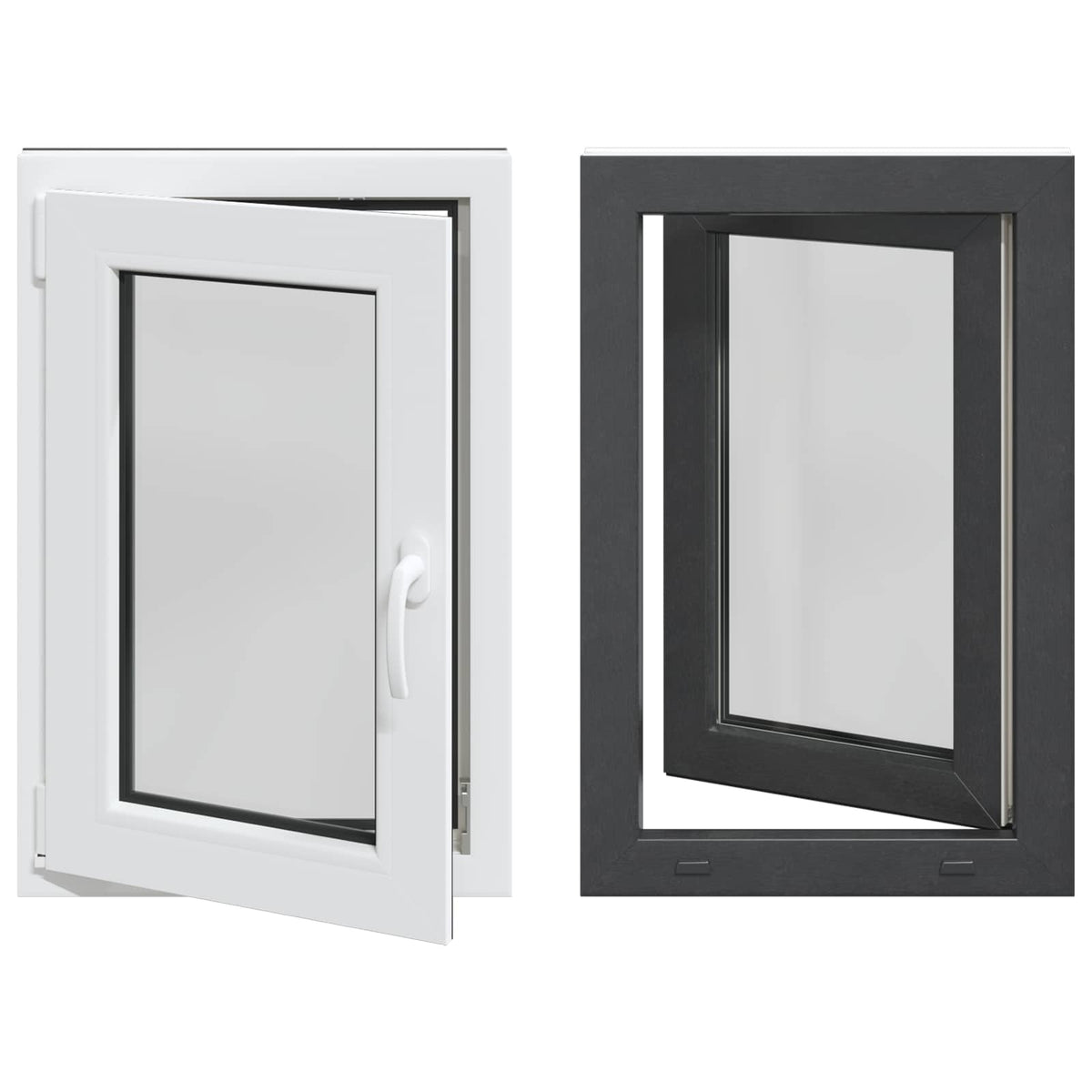 Basement Window Internal Colour White RISOR 60 x 80 cm