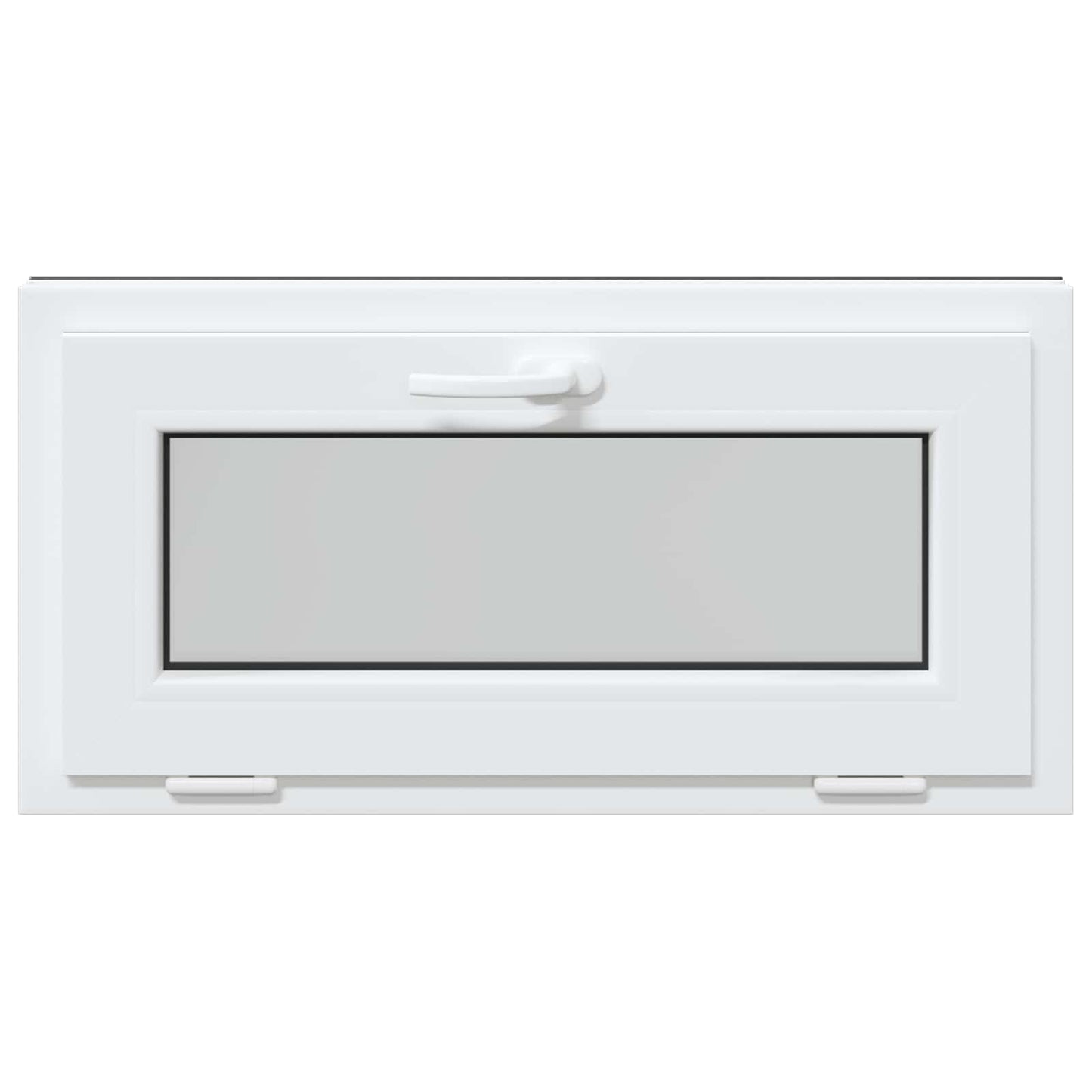 Basement Window RISOR 80 x 40 cm PVC and Glass Anthracite