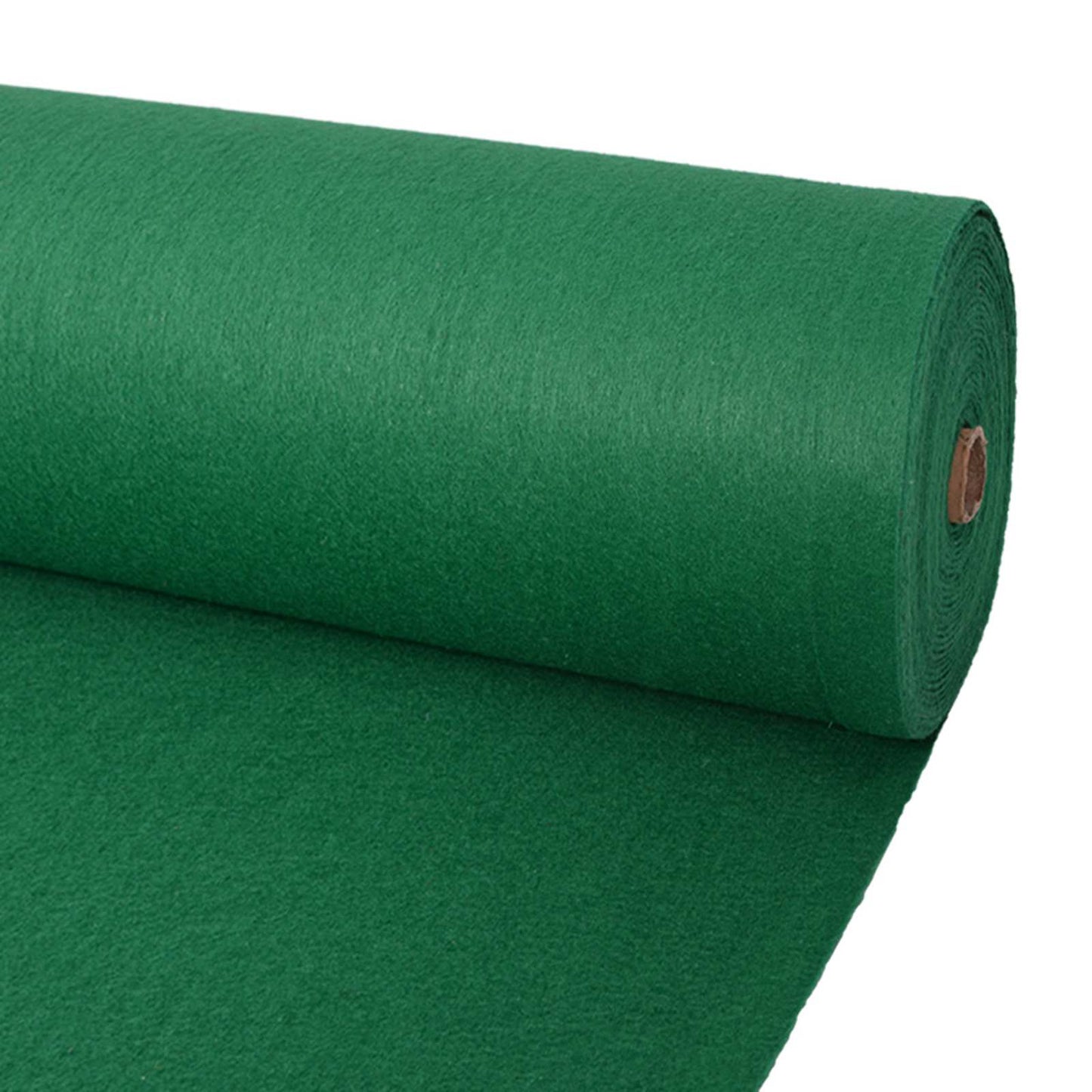 Carpet Plain Green 1 x 24 m Fabric