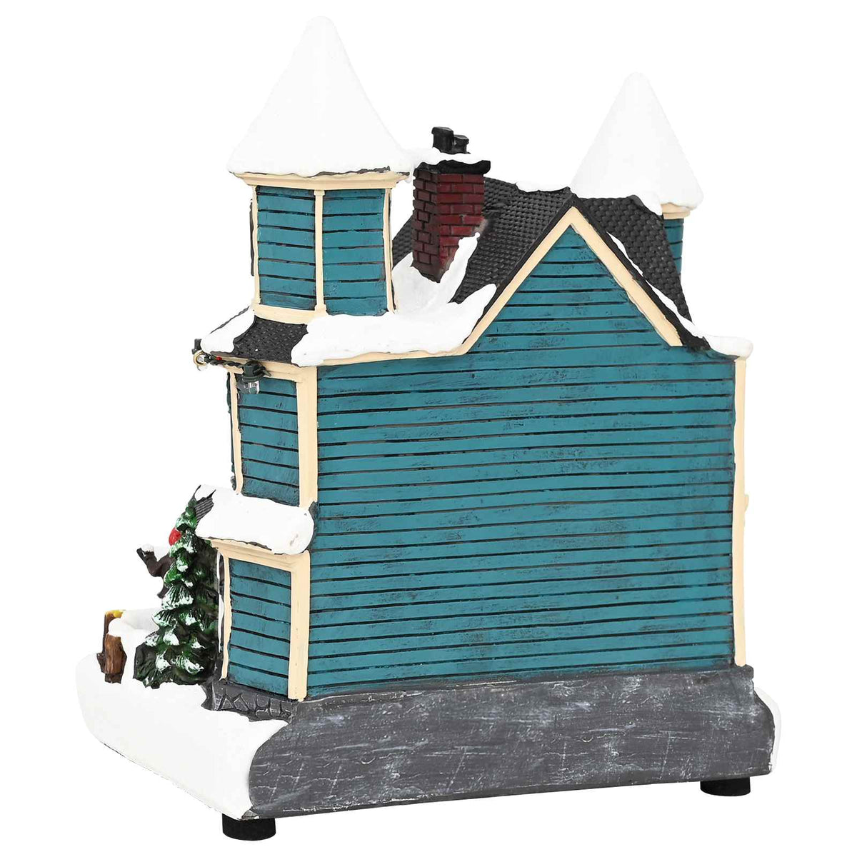 Christmas Village Scene with Sleigh SALO 19 x 13 x 24 cm Resin