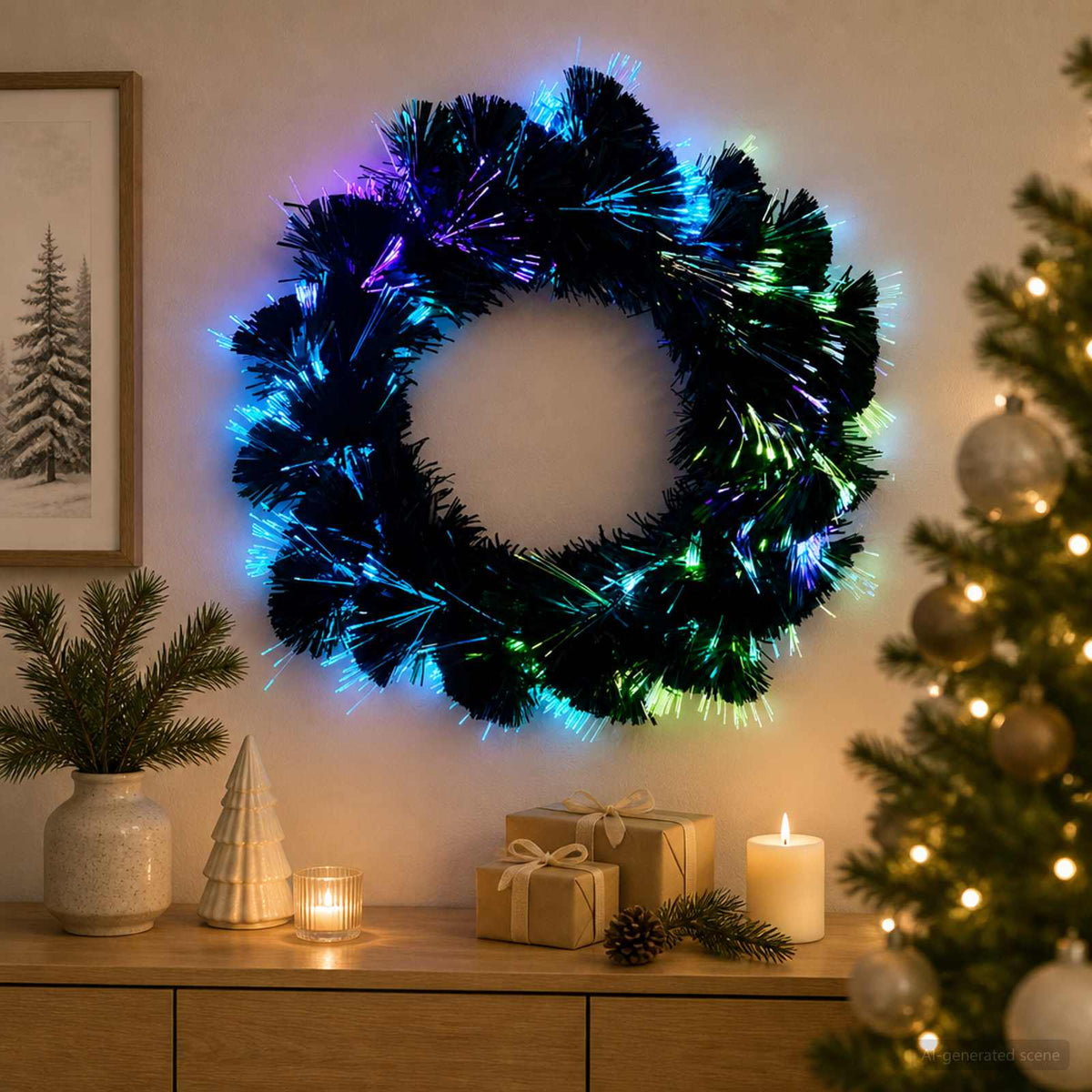 Christmas Garland 24 LEDs Multicolour PVC