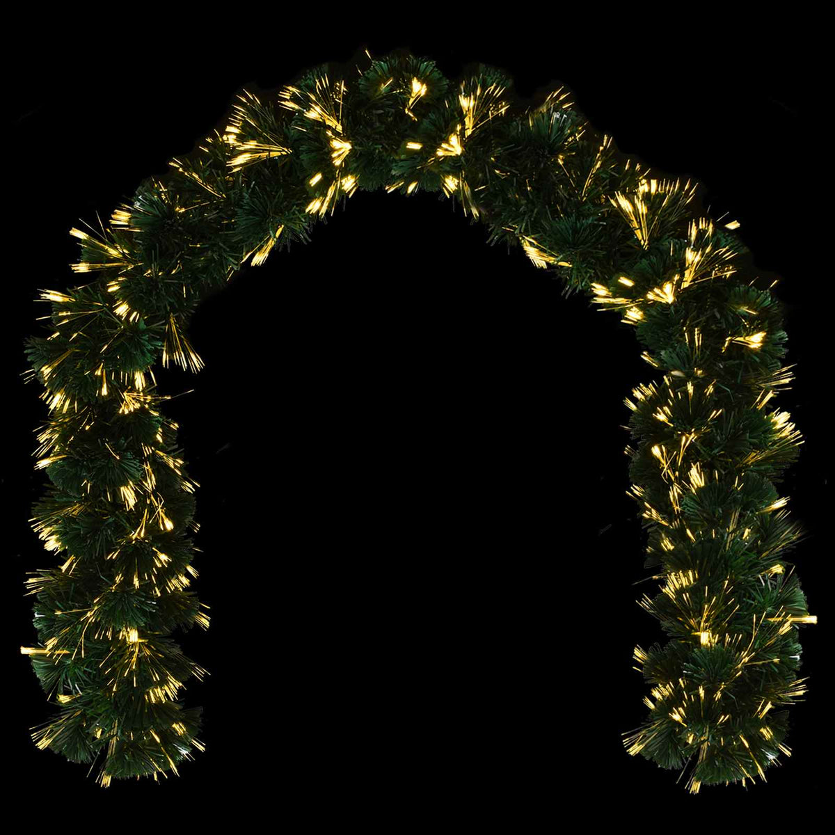 Christmas Garland 48 LEDs Warm White PVC