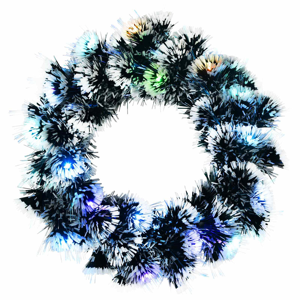 Christmas Garland 16 LEDs Multicolour steel