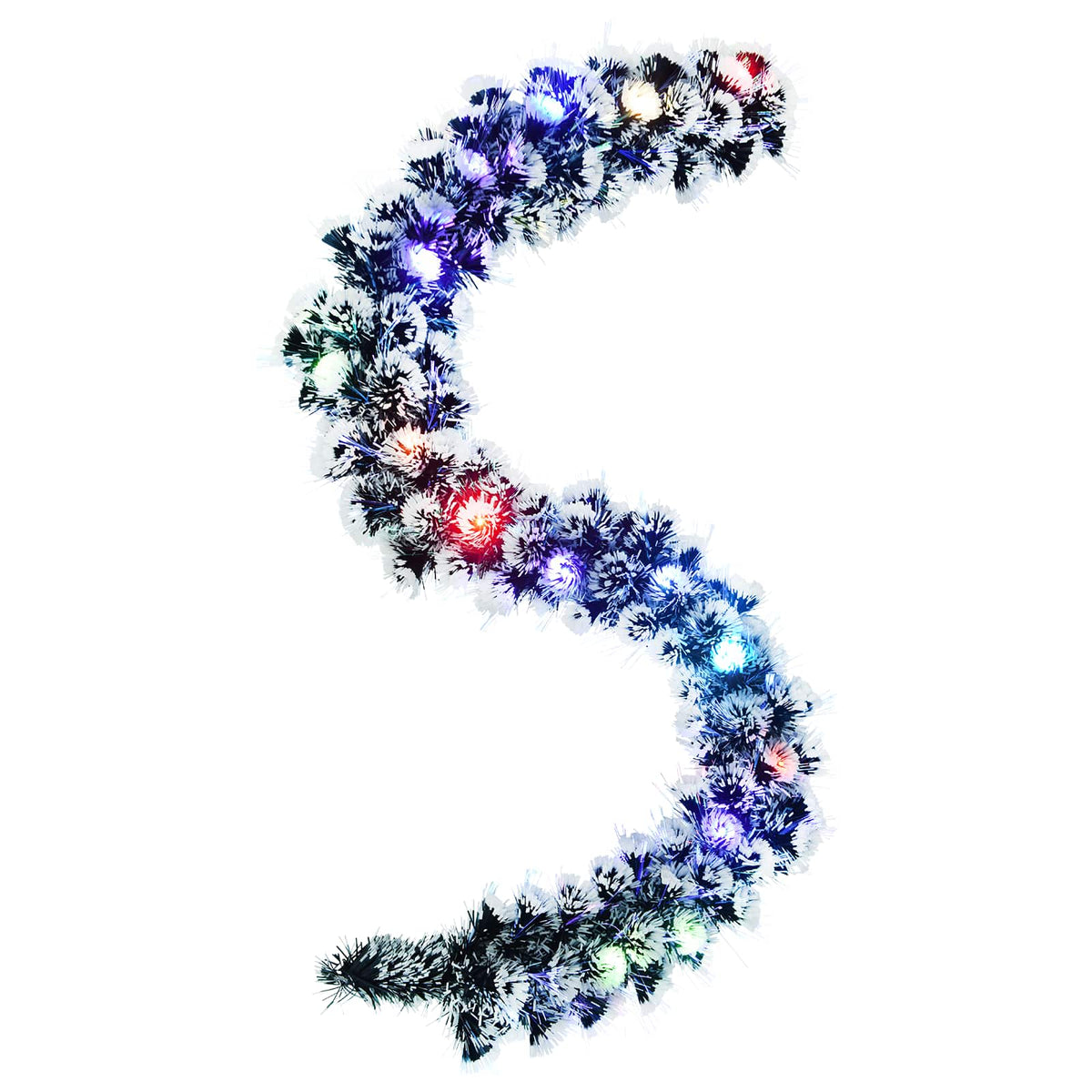 Christmas Garland 200 cm 16 LEDs Multicolour PET