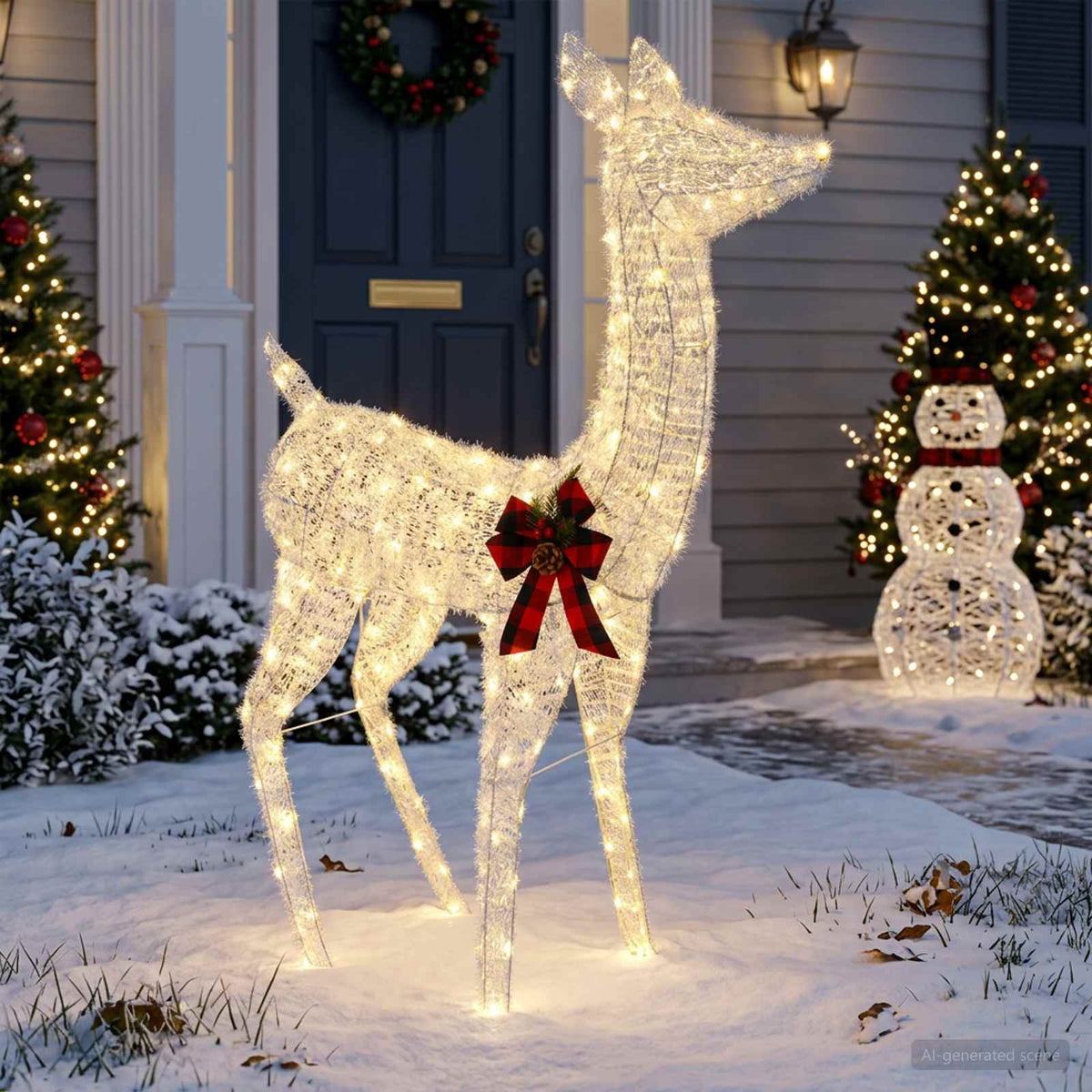3D Christmas Reindeer LOVIISA 200 LEDs Warm White
