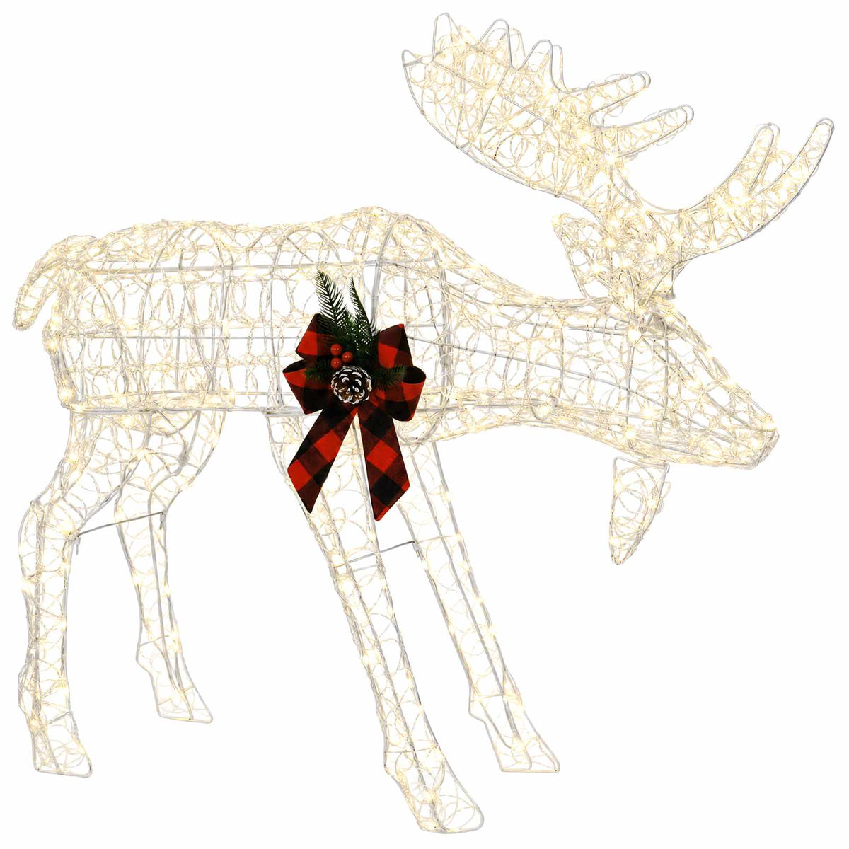 Moose Christmas Decoration 2 pcs 240 LEDs Warm White