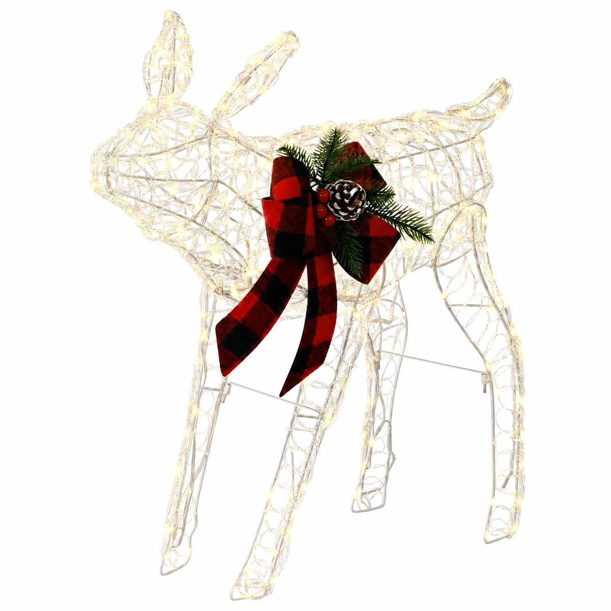 Moose Christmas Decoration 2 pcs 240 LEDs Warm White