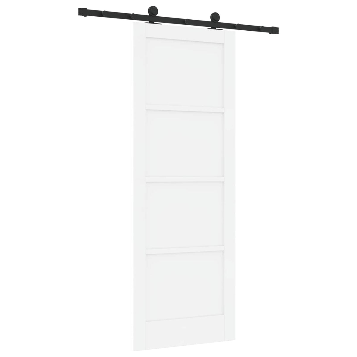 Sliding Door ORKDAL 78 x 211 cm Engineered Wood White and Black