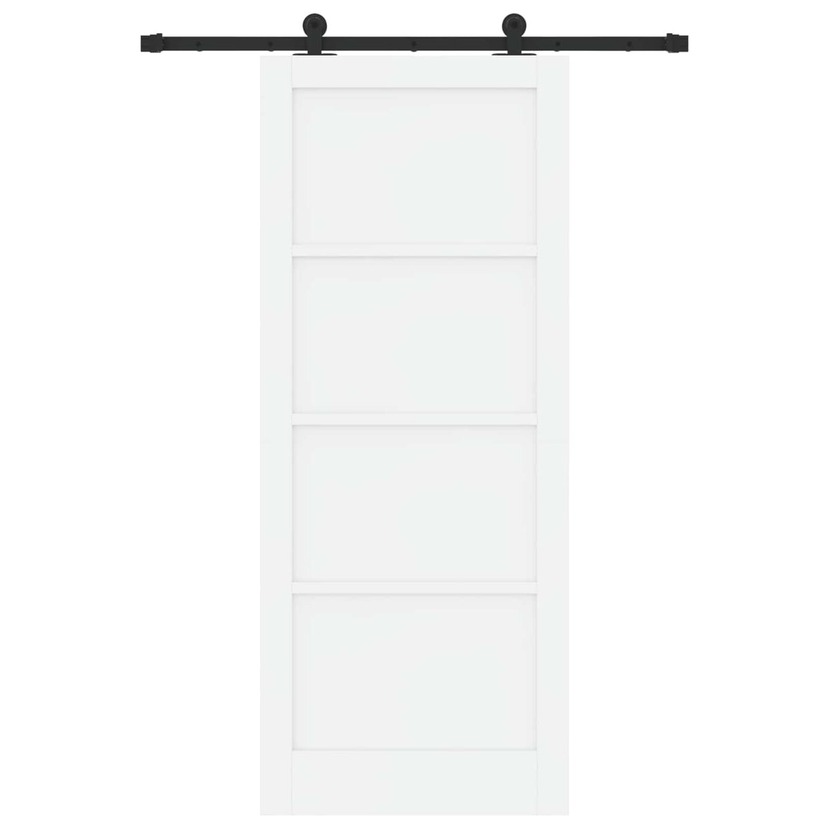 Sliding Door ORKDAL 86 x 211 cm Engineered Wood White and Black