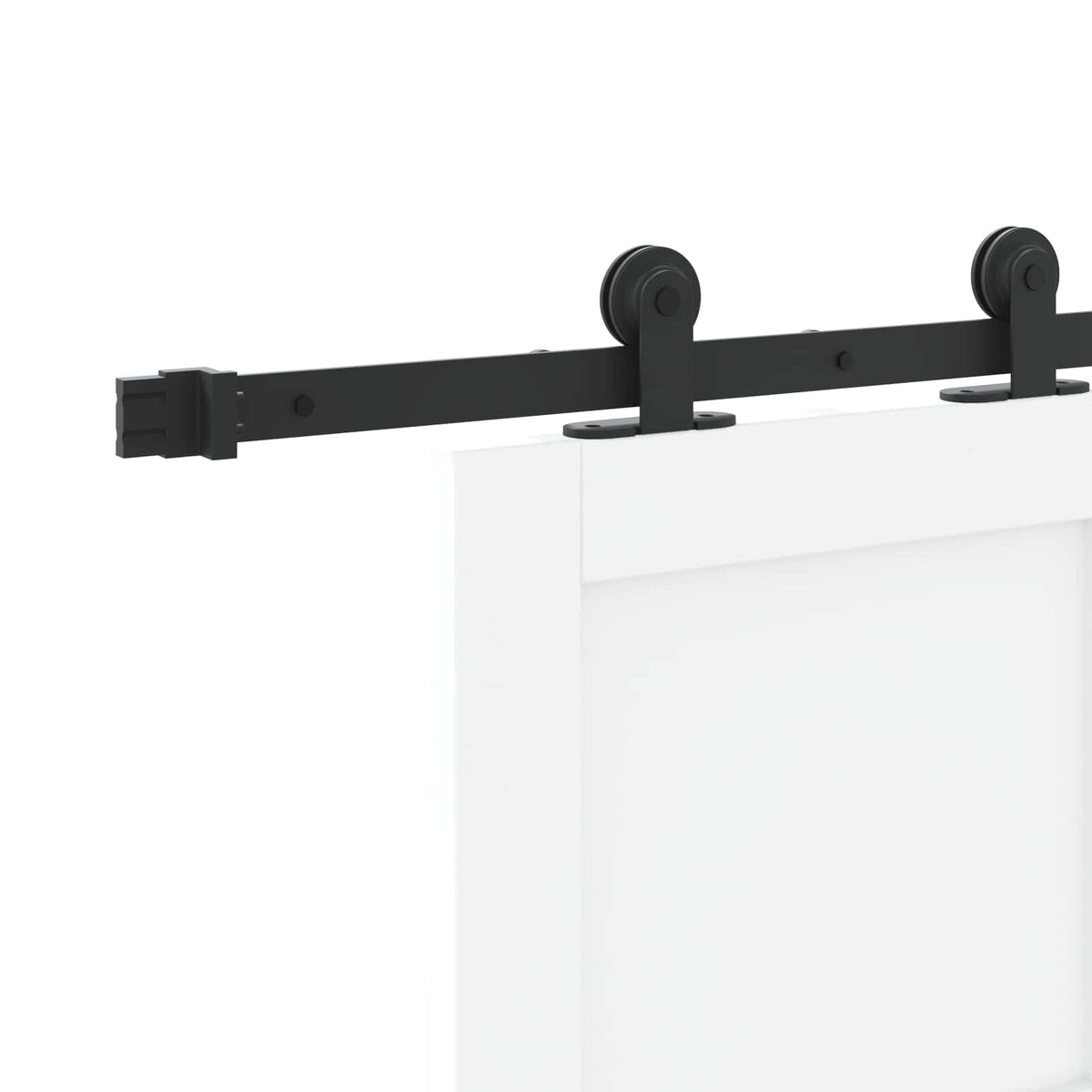 Sliding Door ORKDAL 78 x 202 cm Engineered Wood White and Black