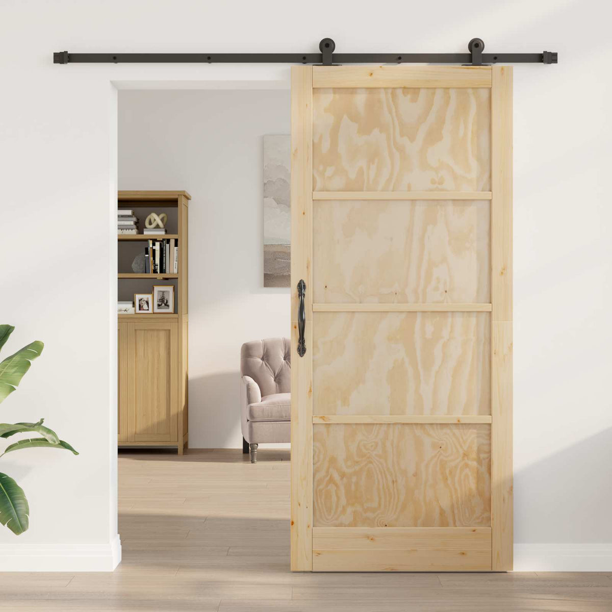 Sliding Door ORKDAL 93 x 211 cm Engineered Wood