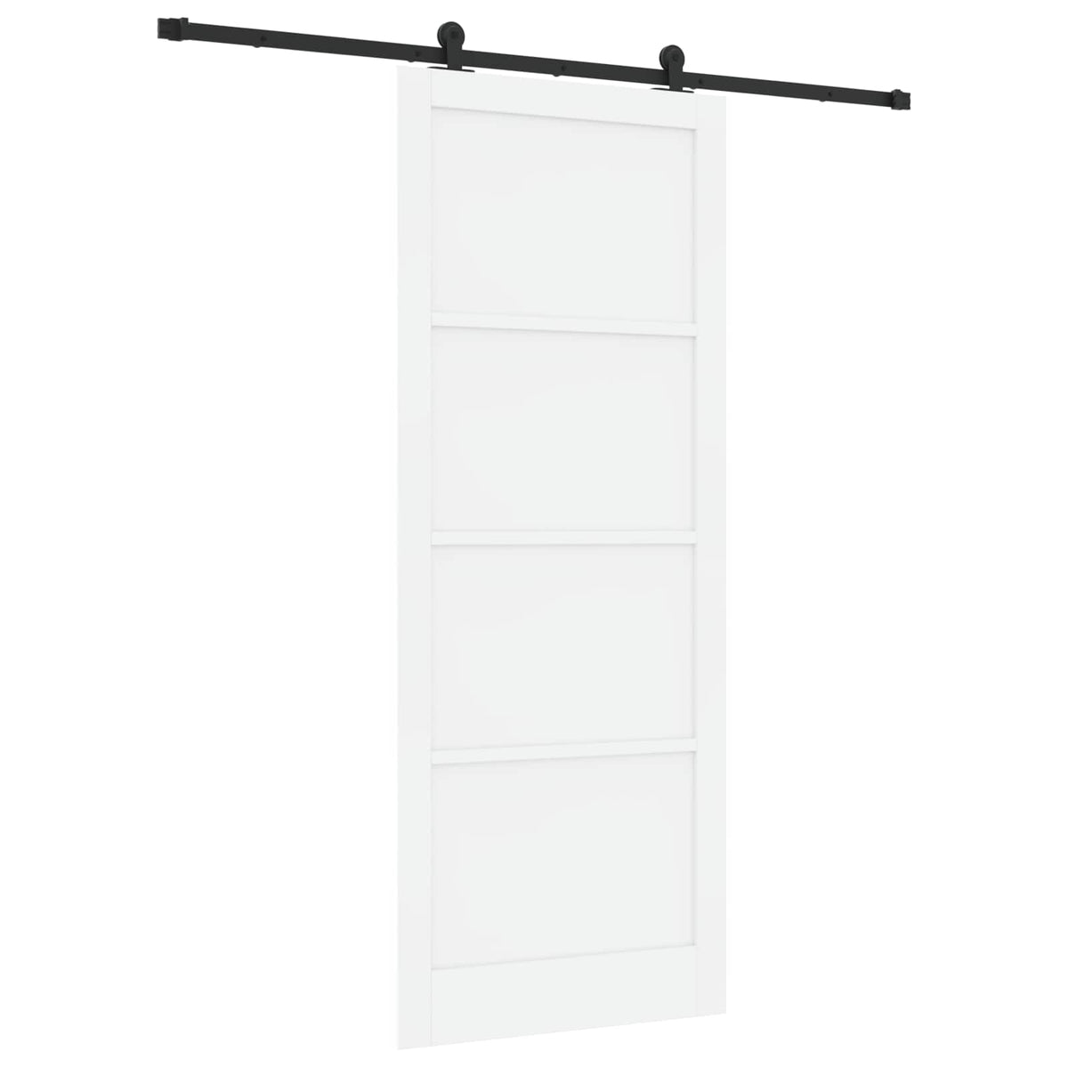 Sliding Door ORKDAL 93 x 232 cm Engineered Wood White and Black