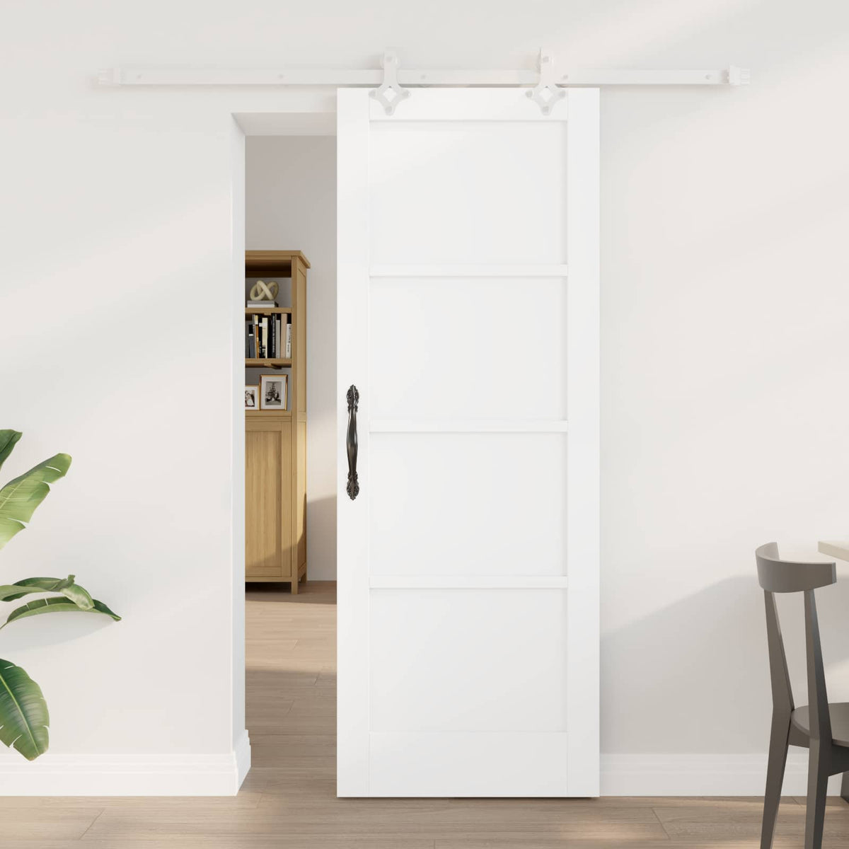 Sliding Door 73.5 x 198.5 cm Engineered Wood White