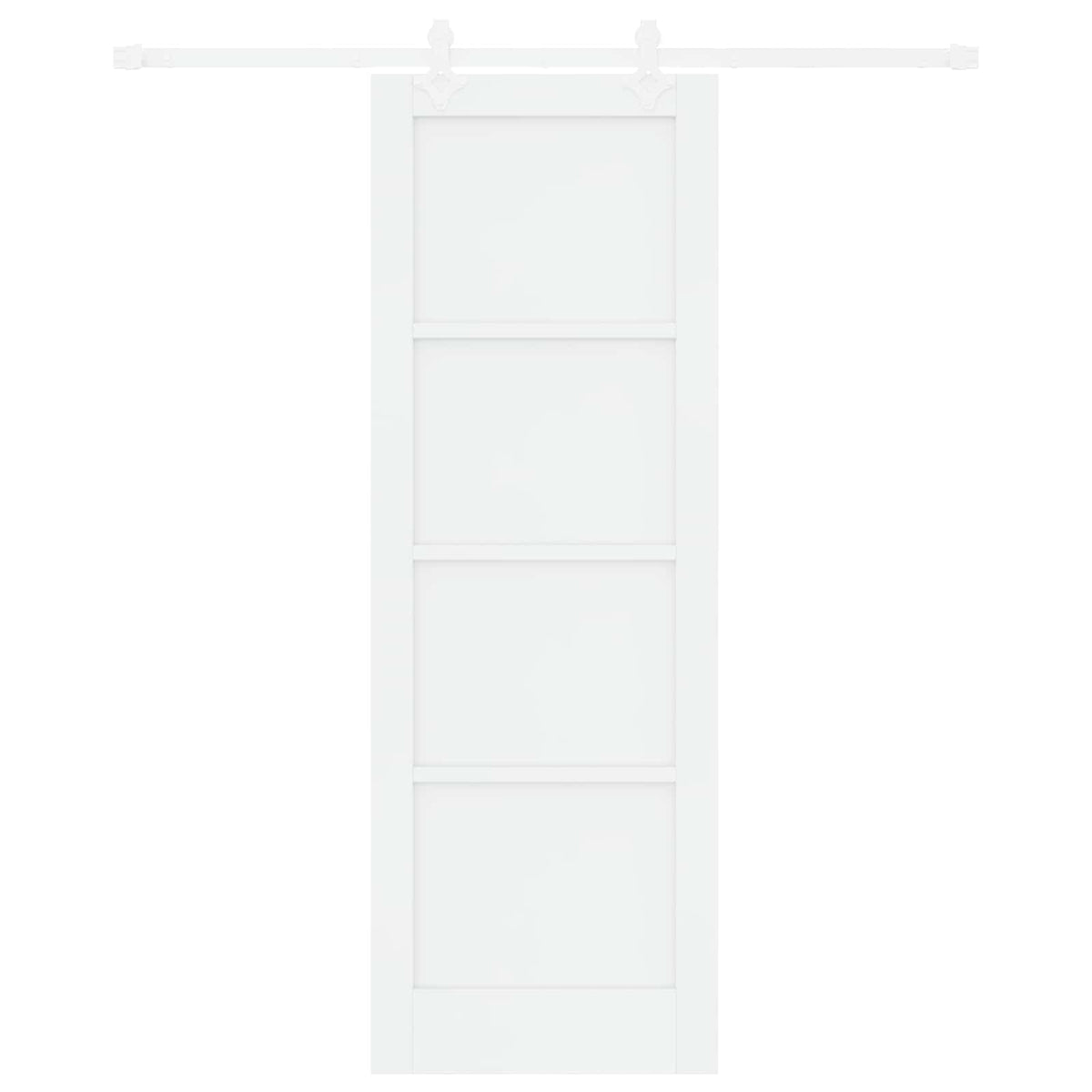 Sliding Door 73.5 x 211 cm Engineered Wood White