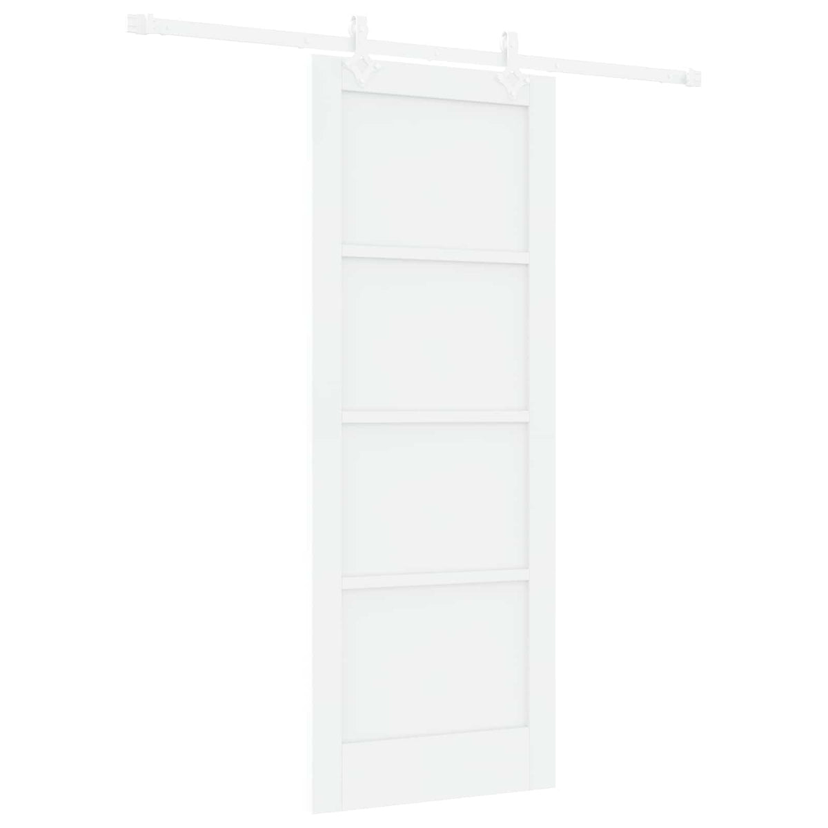 Sliding Door 78 x 202 cm Engineered Wood White