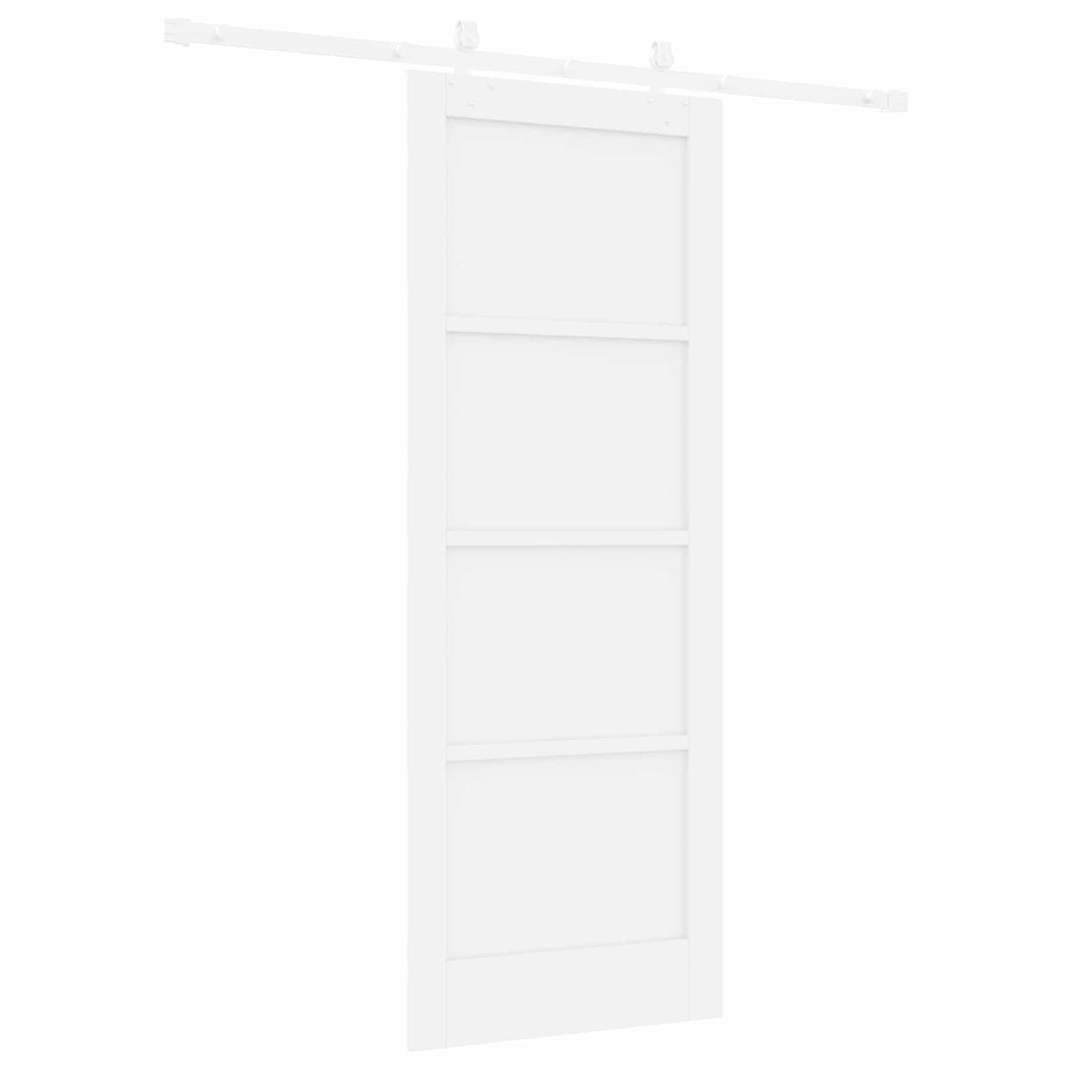 Sliding Door 78 x 202 cm Engineered Wood White