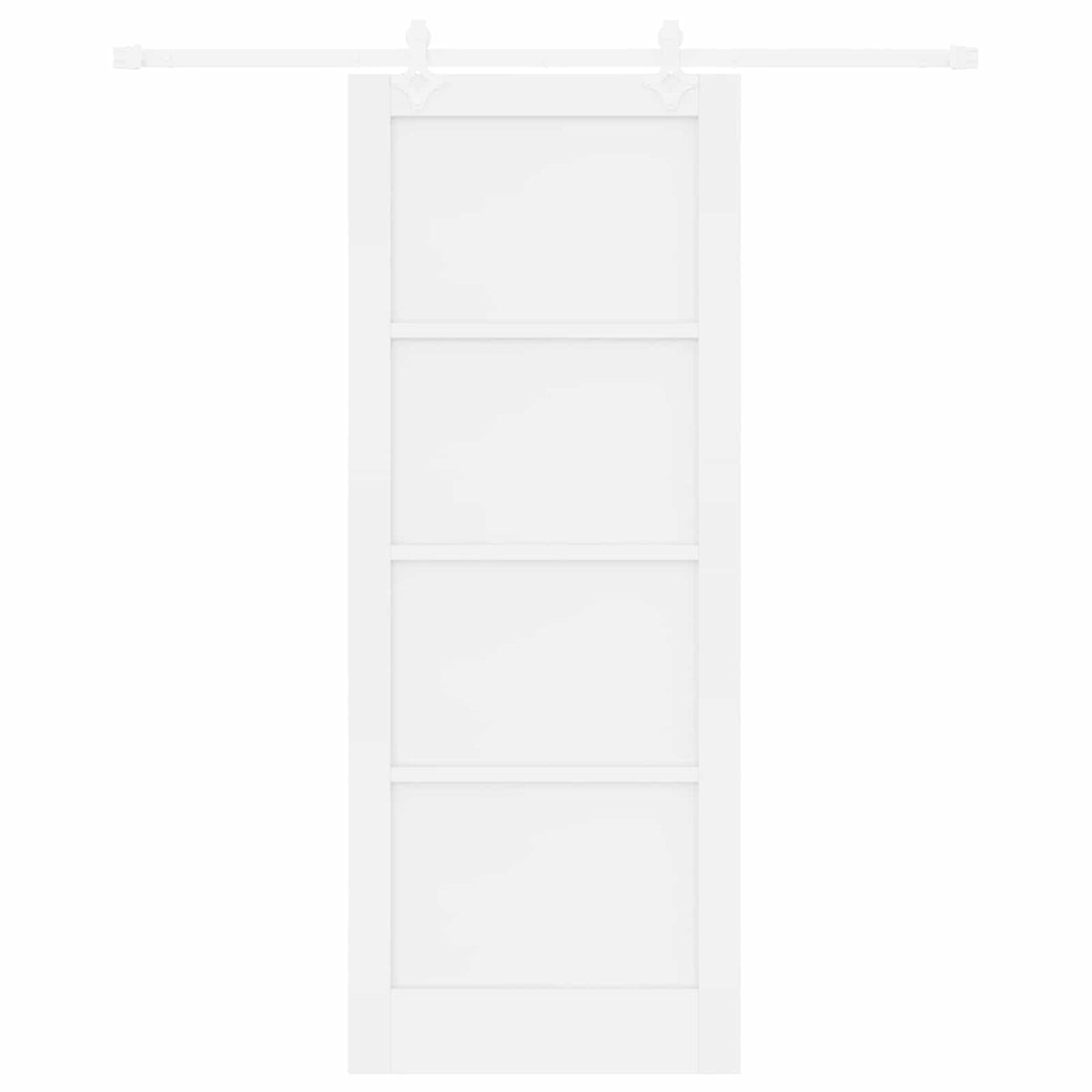 Sliding Door 83 x 211 cm Engineered Wood White
